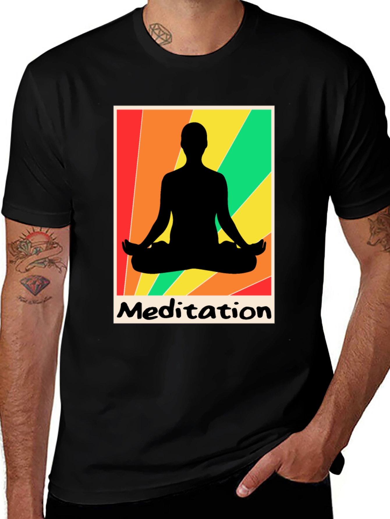 Variant 11 of Meditation Graphic Tee - Zen Relaxation