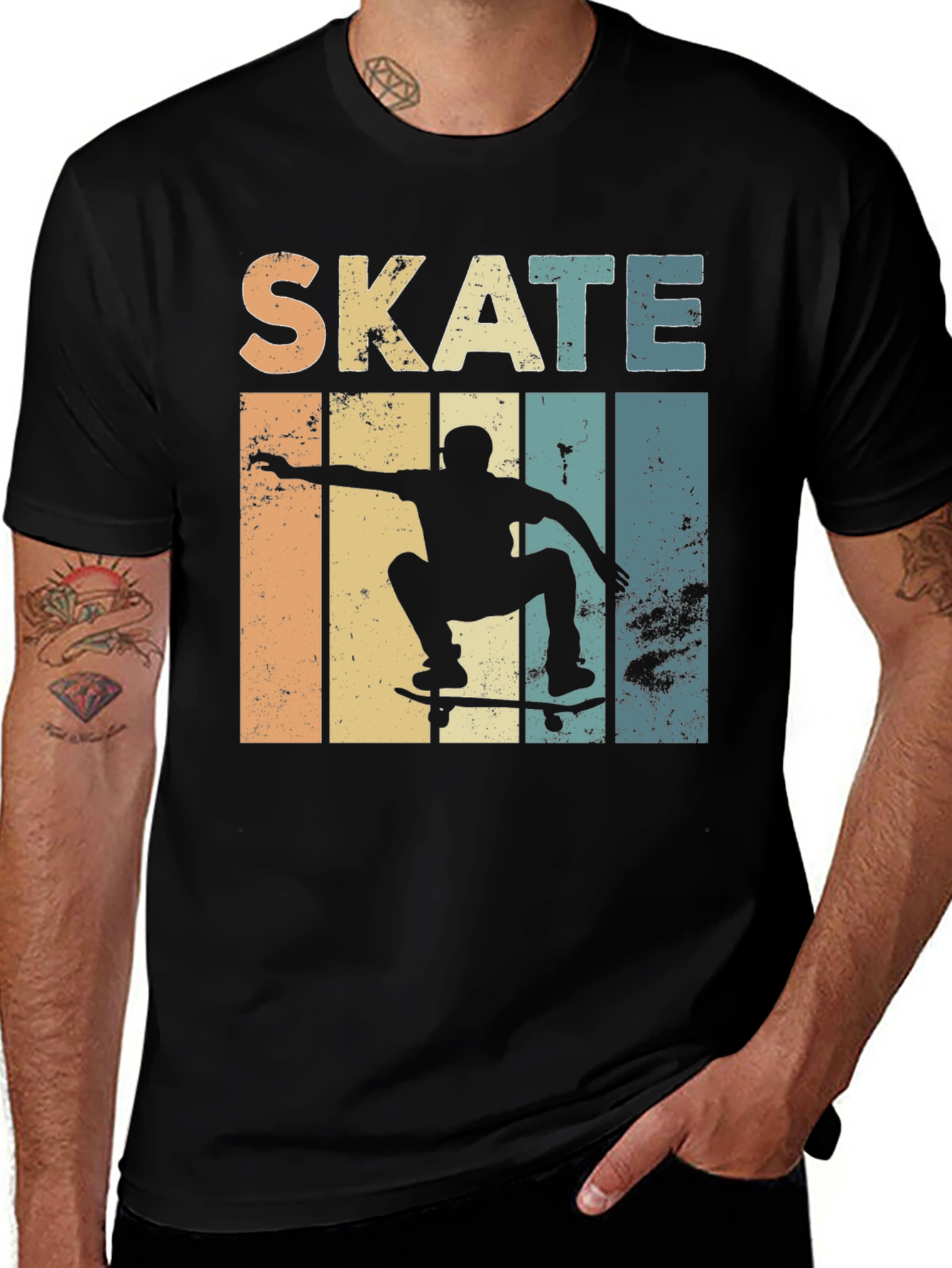Variant 3 of Retro Skate T-Shirt - Vintage Style Skateboard Tee