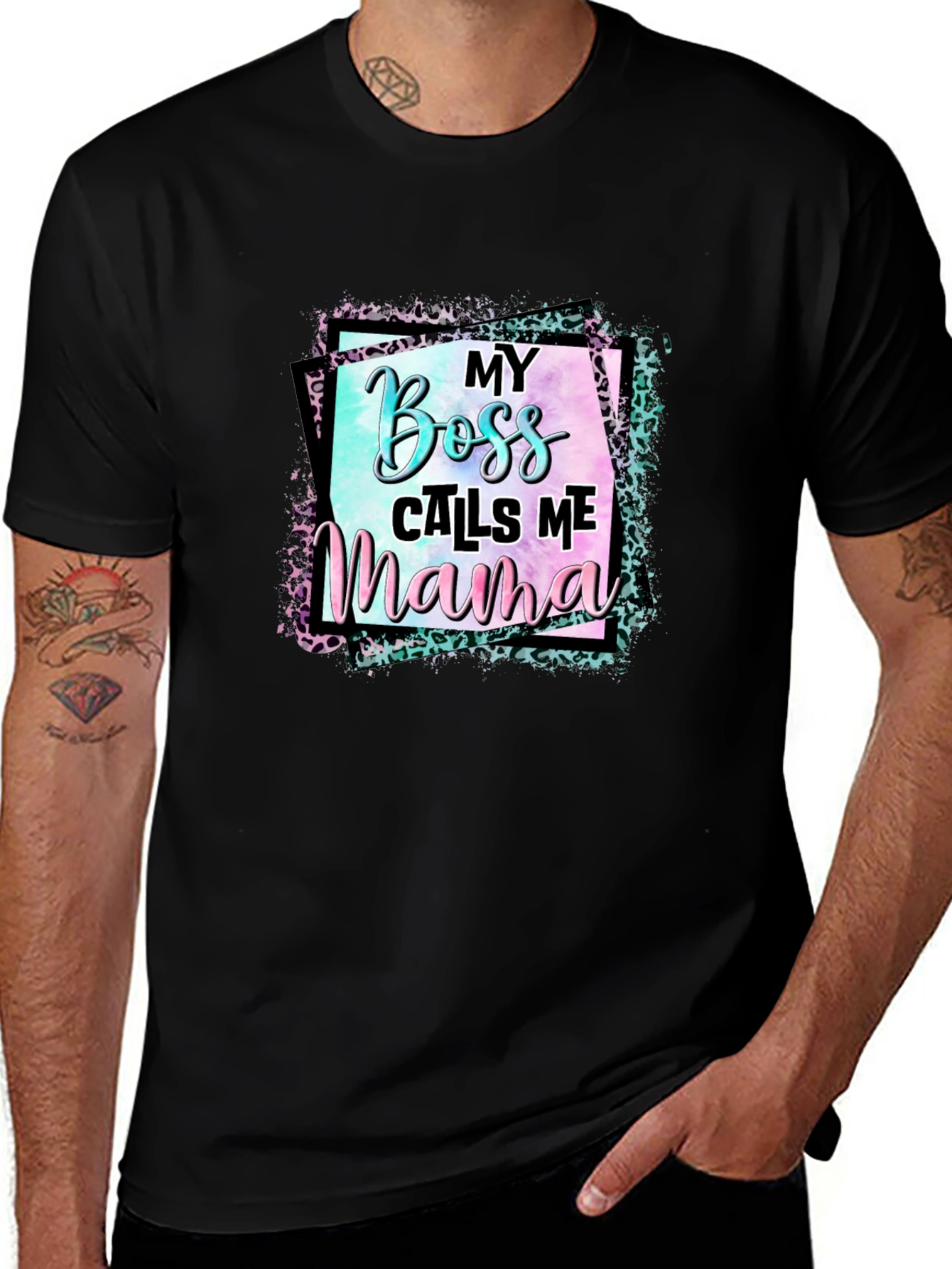 Variant 14 of My Boss Calls Me Mama Graphic Tee