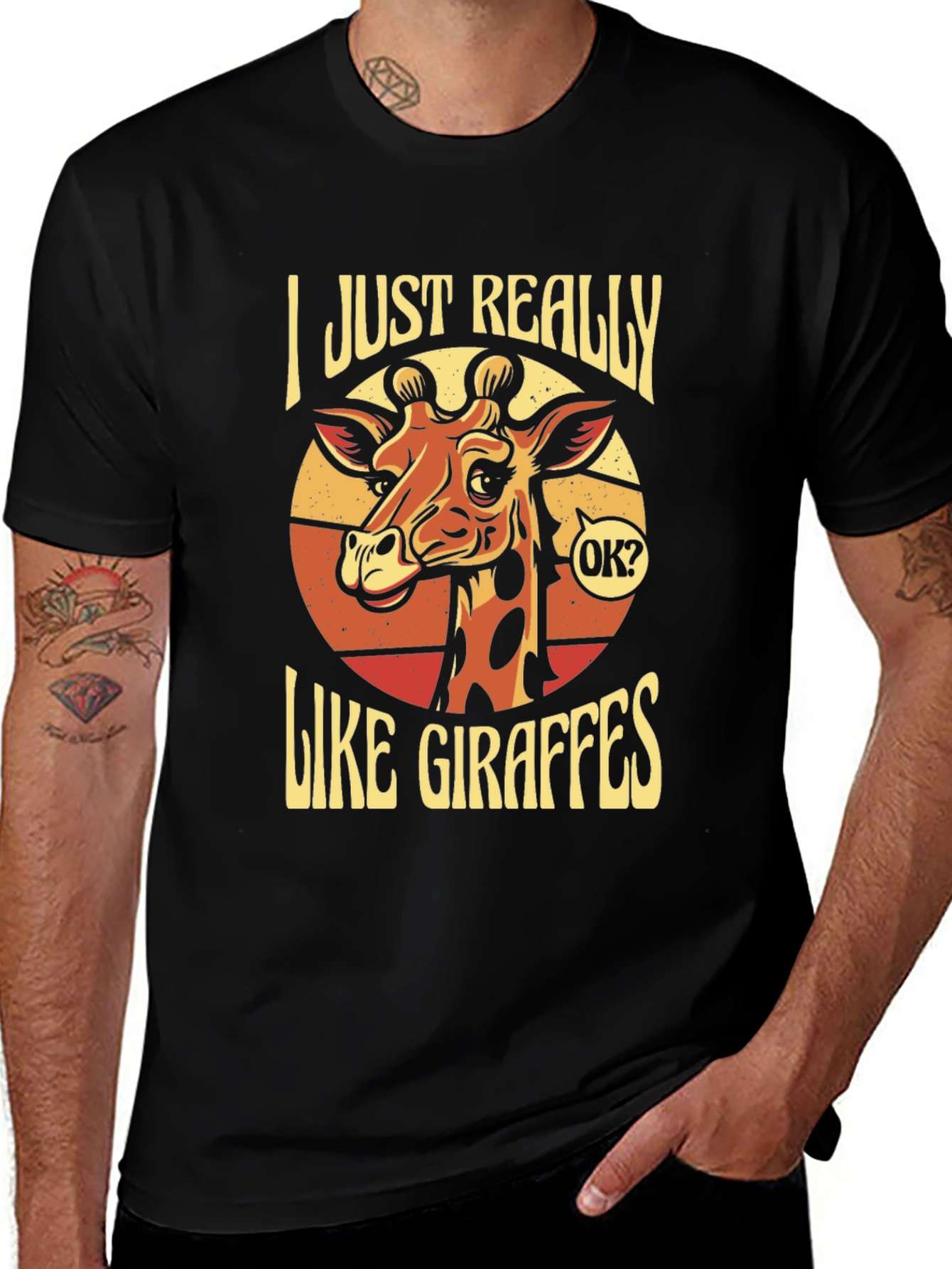 Variant 27 of I Just Really Like Giraffes T-Shirt - Novelty Animal Tee