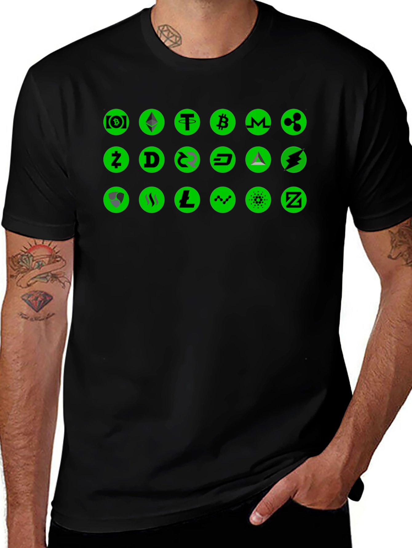 Variant 22 of Crypto Coin Black T-Shirt - Digital Currency