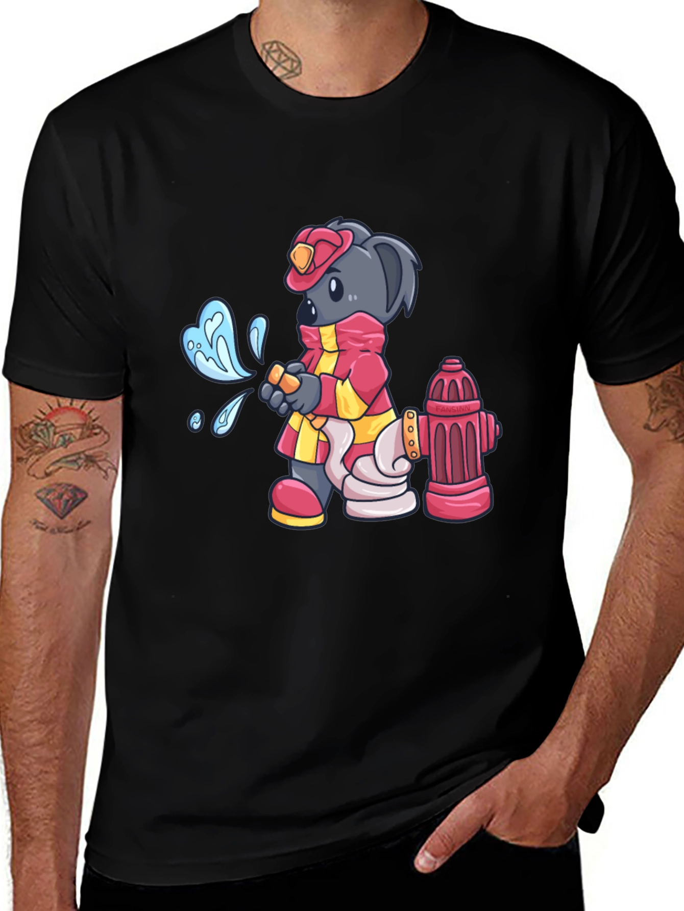 Variant 22 of Firefighter Koala Bear T-Shirt