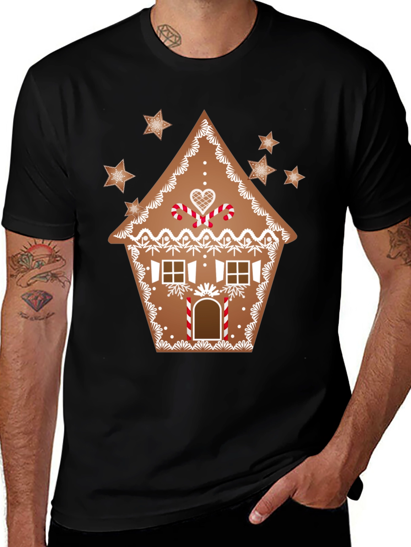 Gingerbread House Holiday T-Shirt