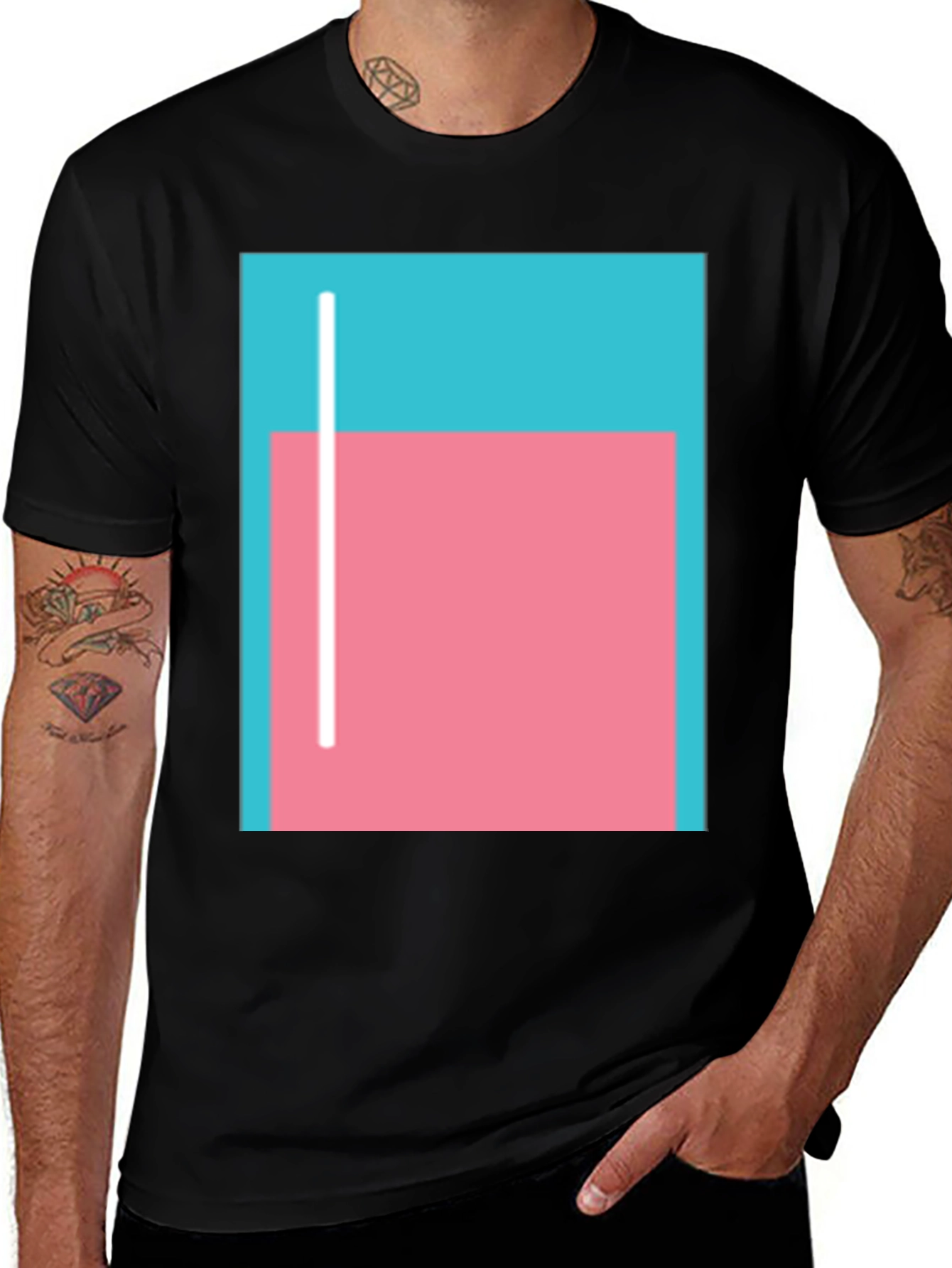 Variant 14 of Abstract Graphic Tee - Modern Art Style
