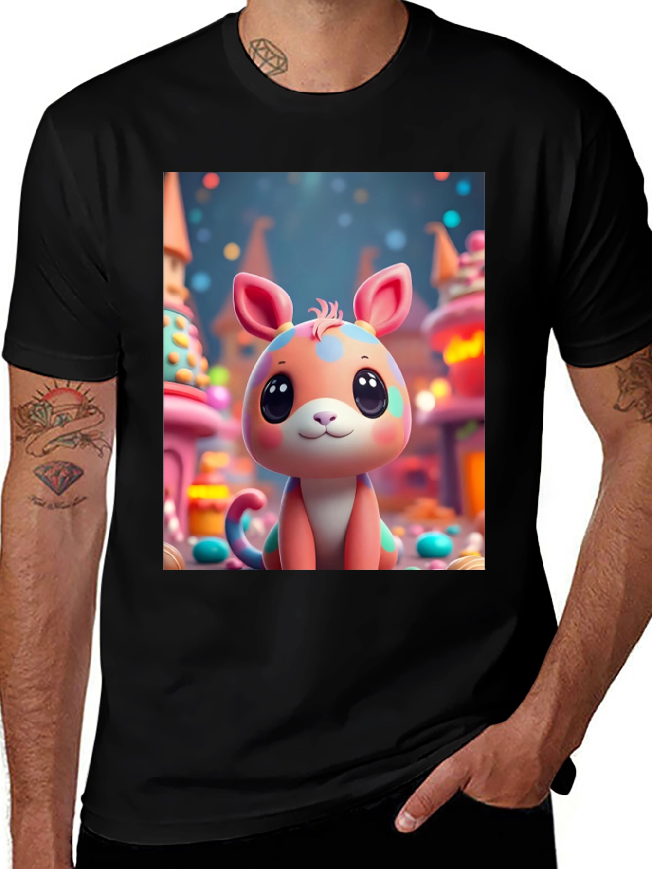 Variant 23 of Cute Cartoon Animal Graphic Tee