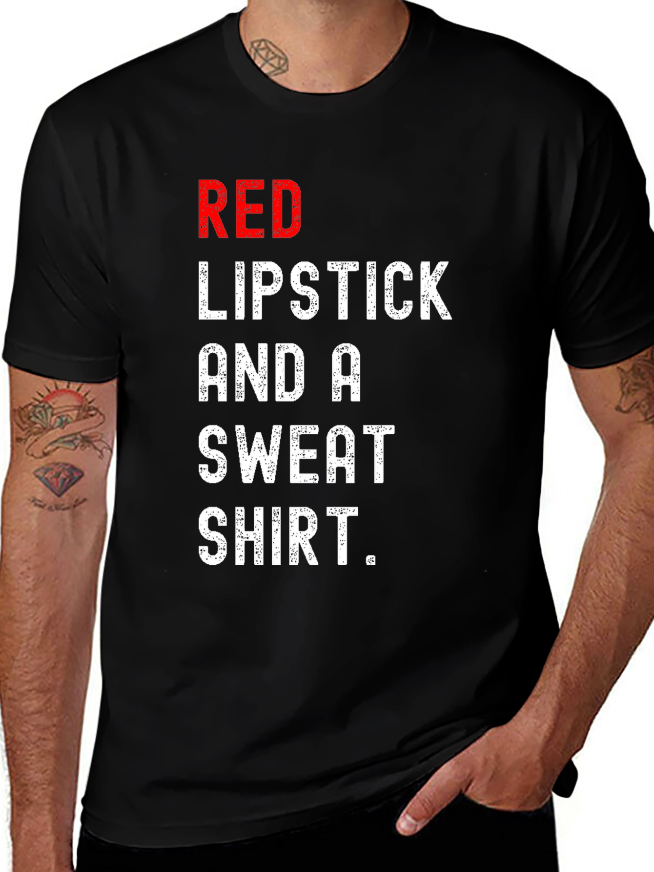 Variant 26 of Red Lipstick Sweatshirt Tee