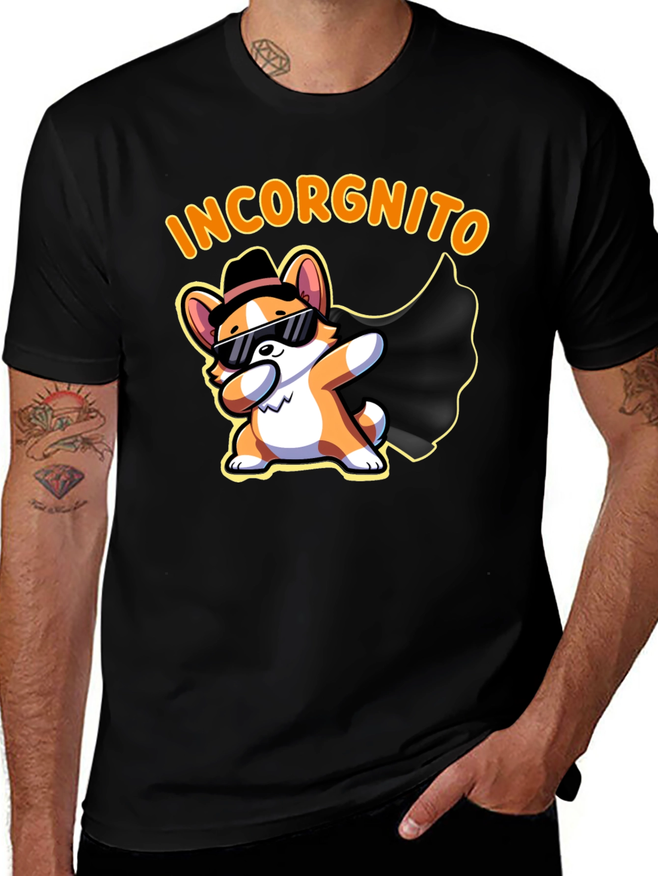 Variant 12 of Incorgnito Funny Corgi T-Shirt