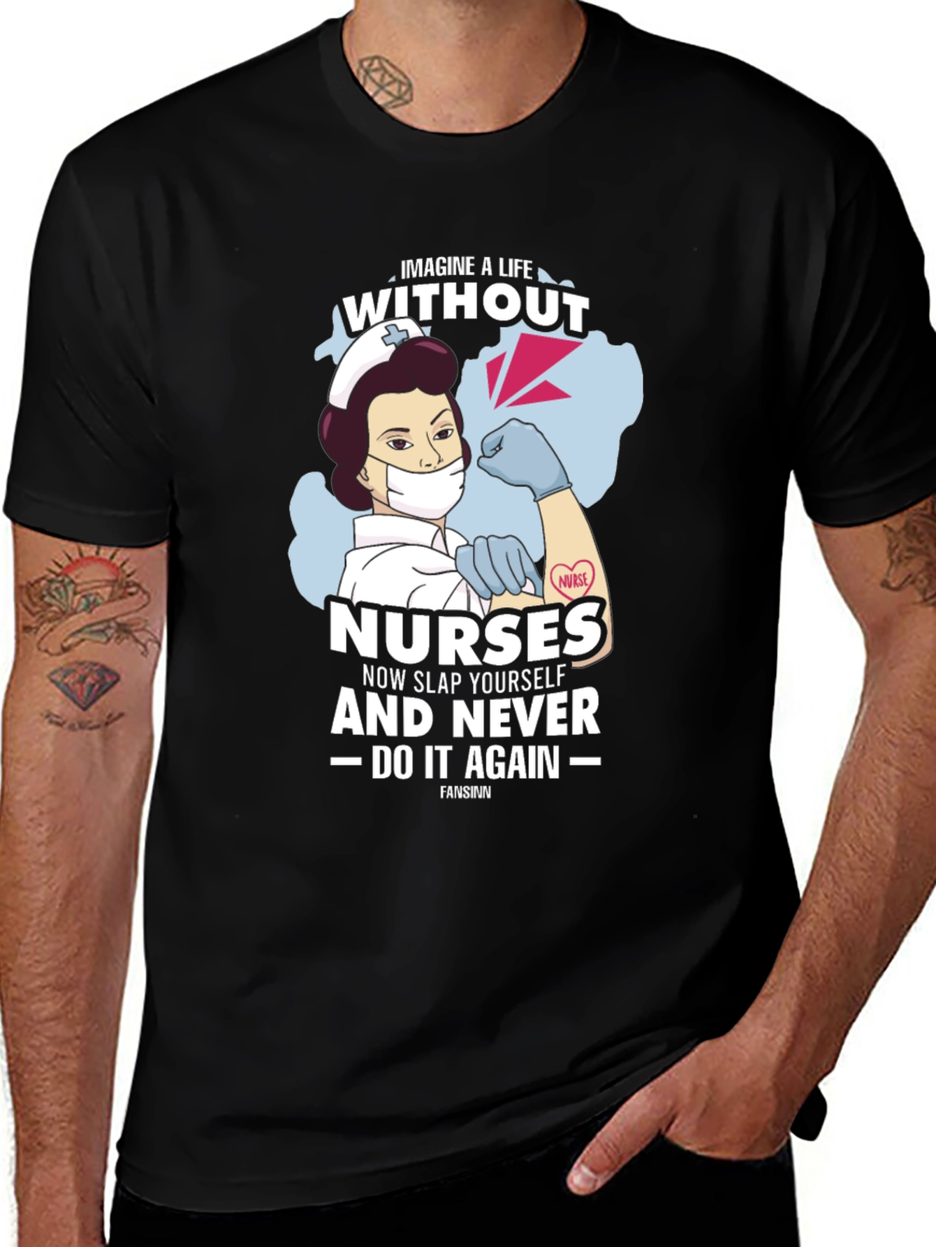 Variant 2 of Imagine A Life Without Nurses T-Shirt