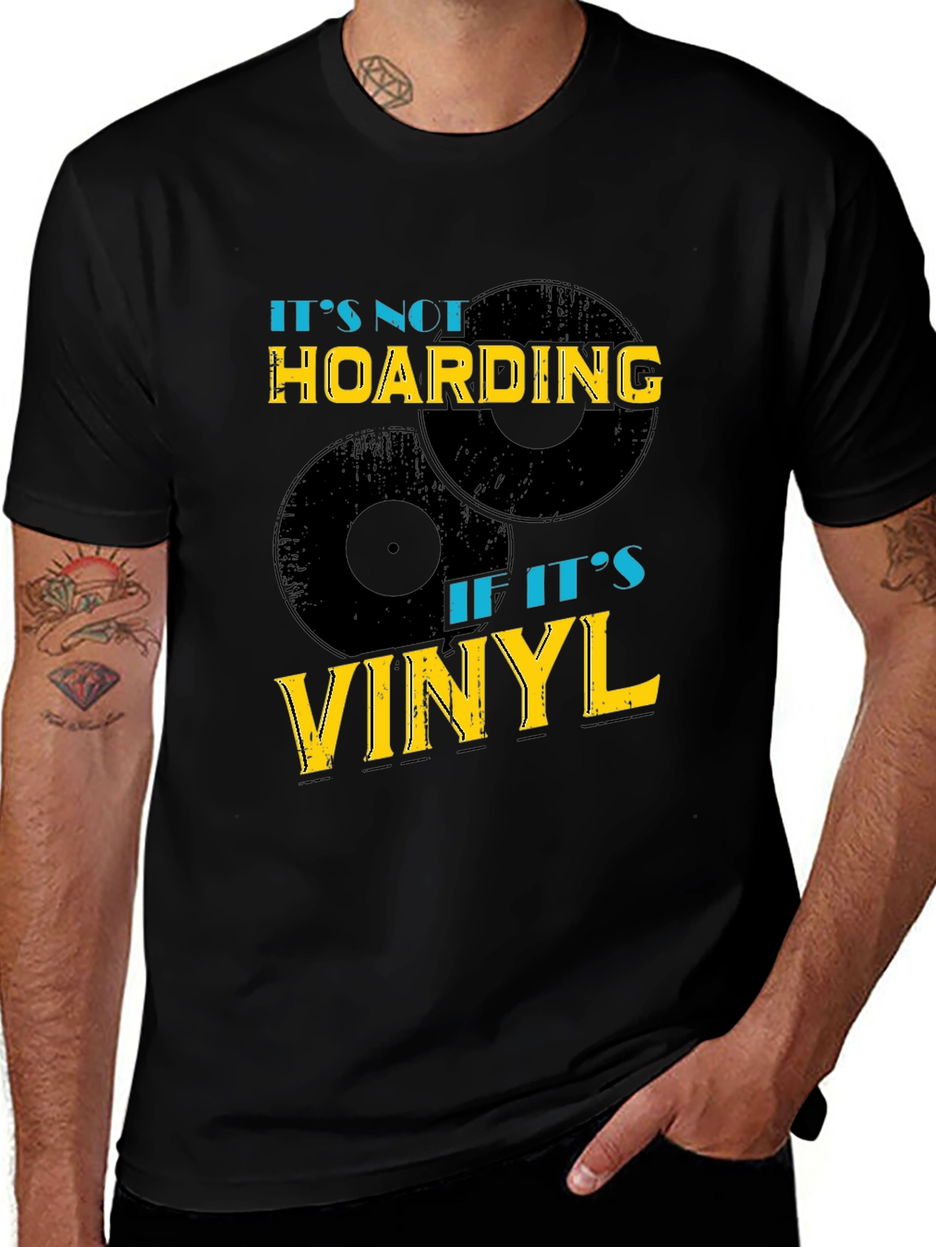 Variant 25 of It's Not Hoarding If It's Vinyl T-Shirt