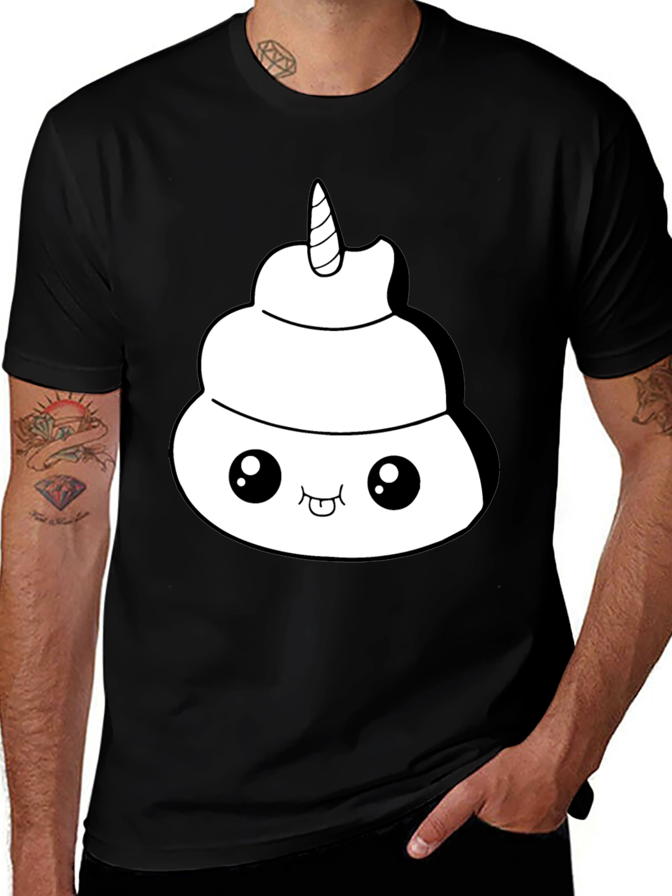 Variant 30 of Unicorn Poop Emoji T-Shirt - Fun & Comfy Tee