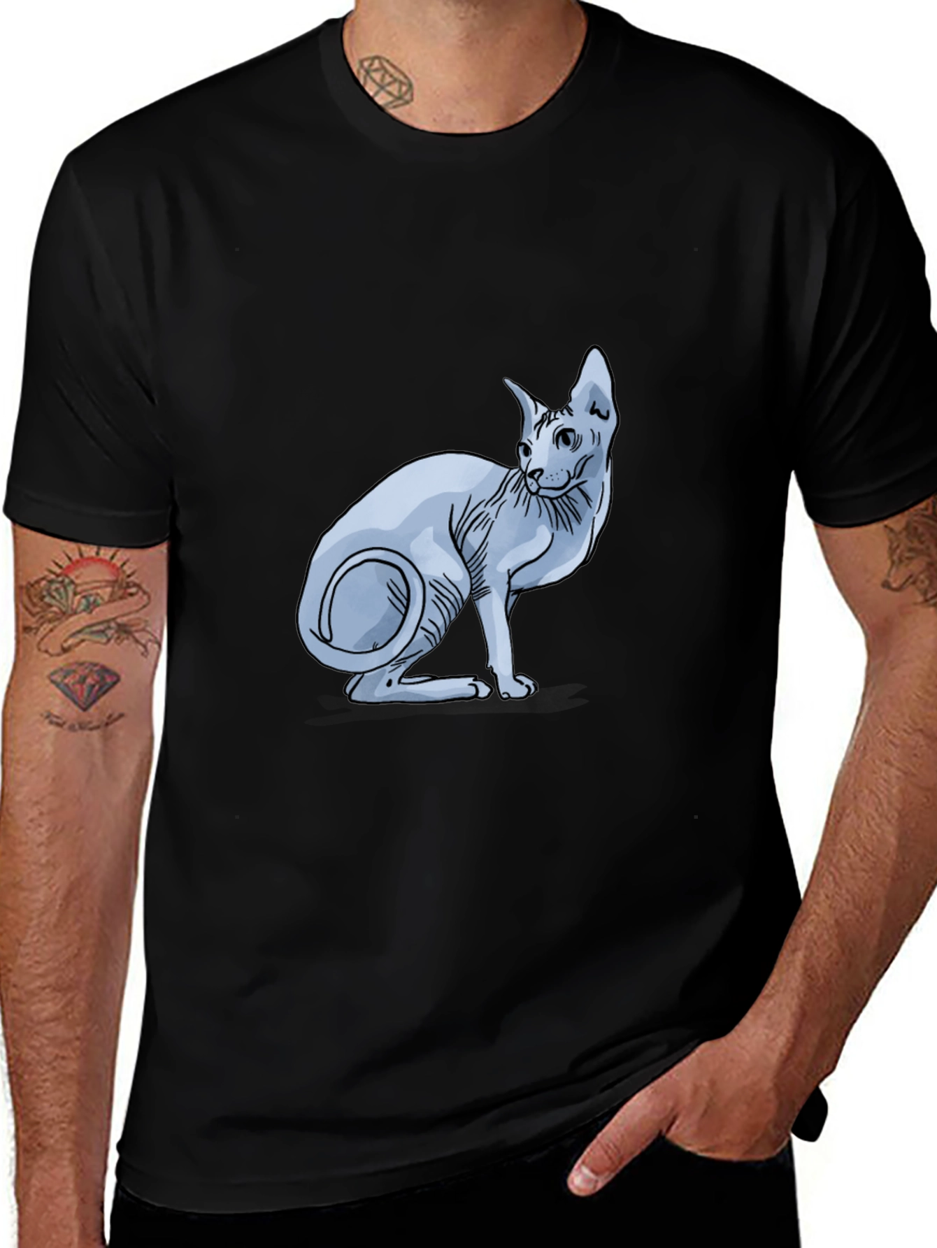 Variant 24 of Sphynx Cat Graphic T-Shirt
