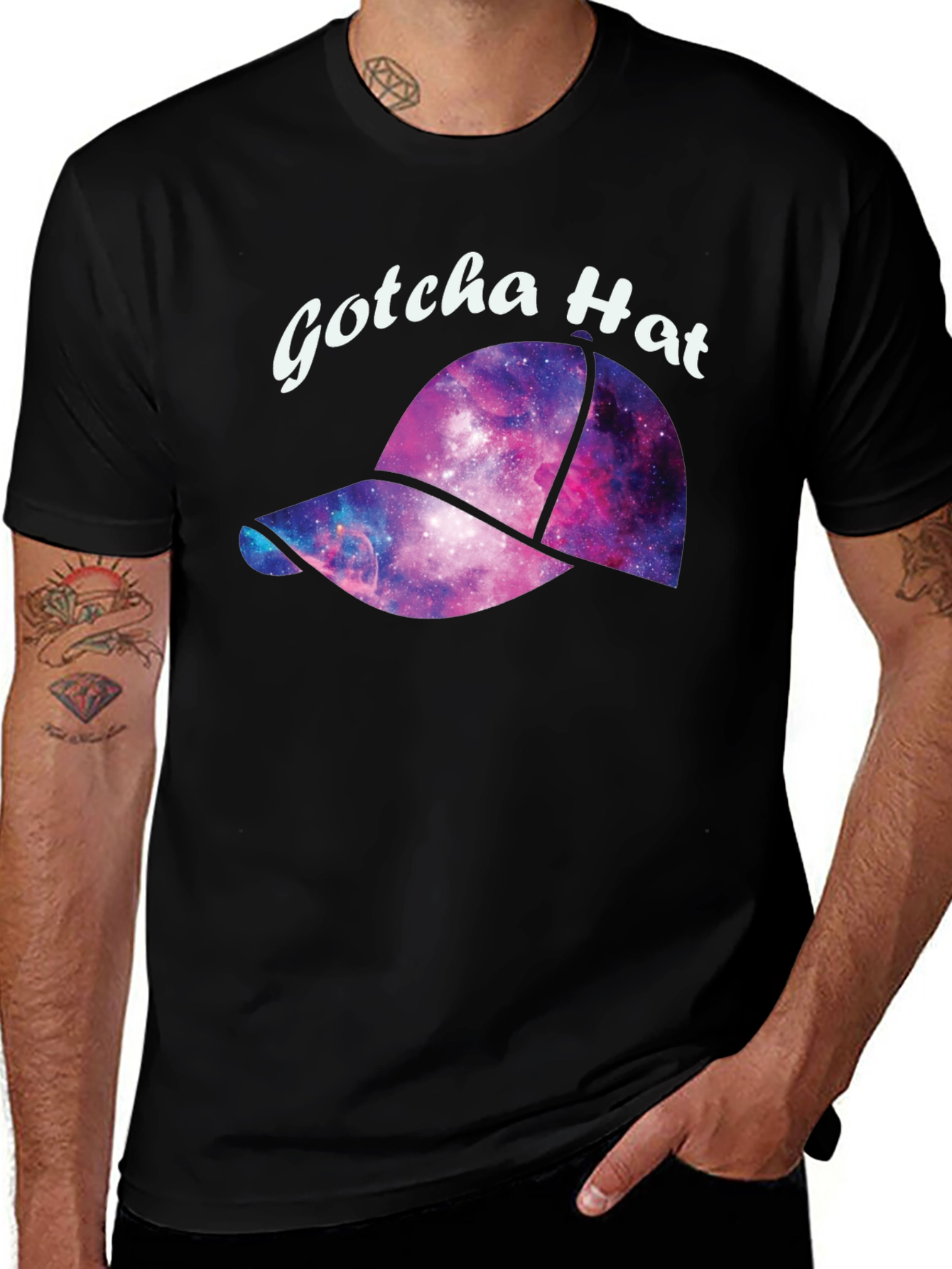 Gotcha Hat Galaxy T-Shirt
