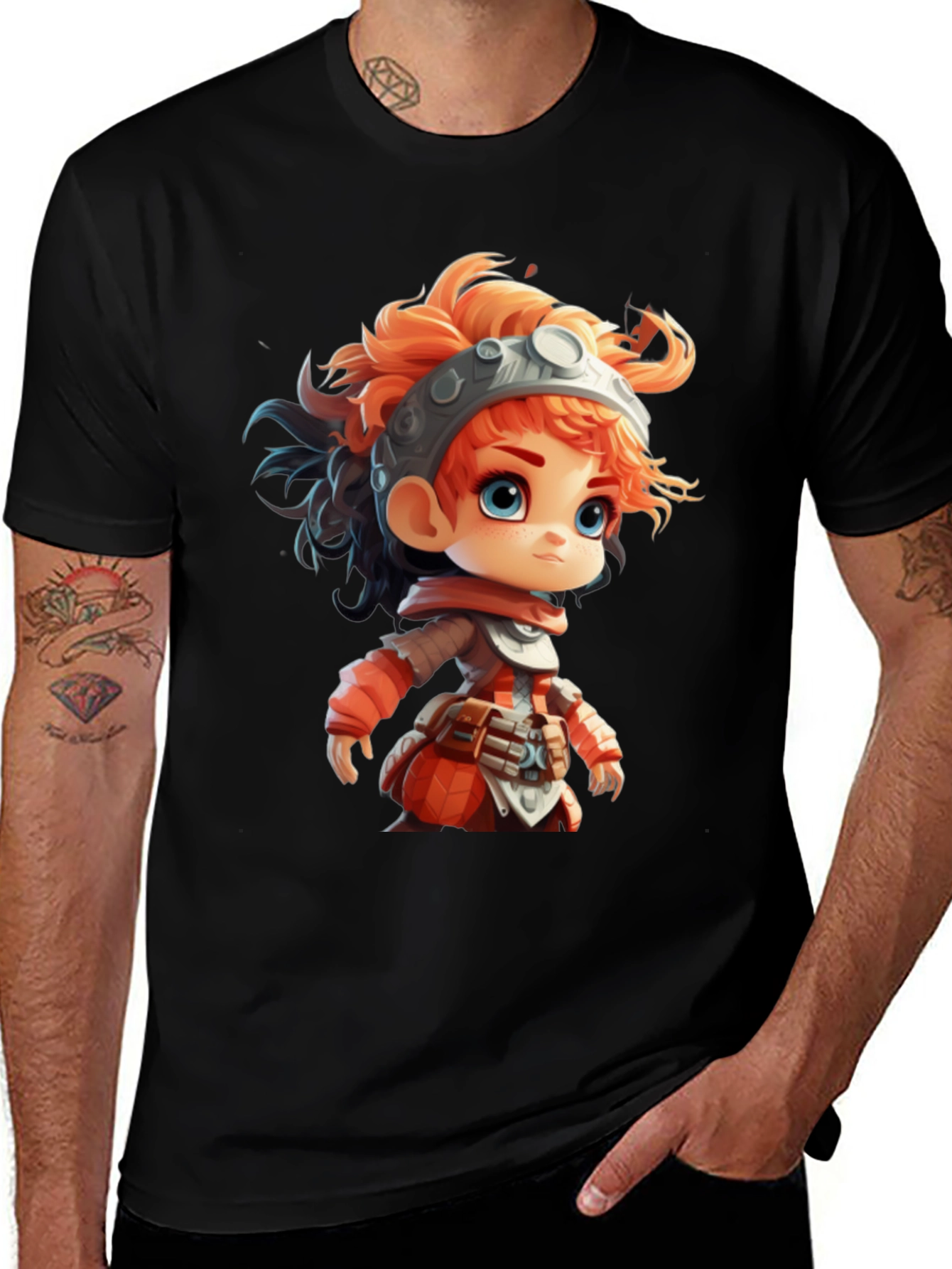Variant 21 of Cartoon Character Graphic Print T-Shirt