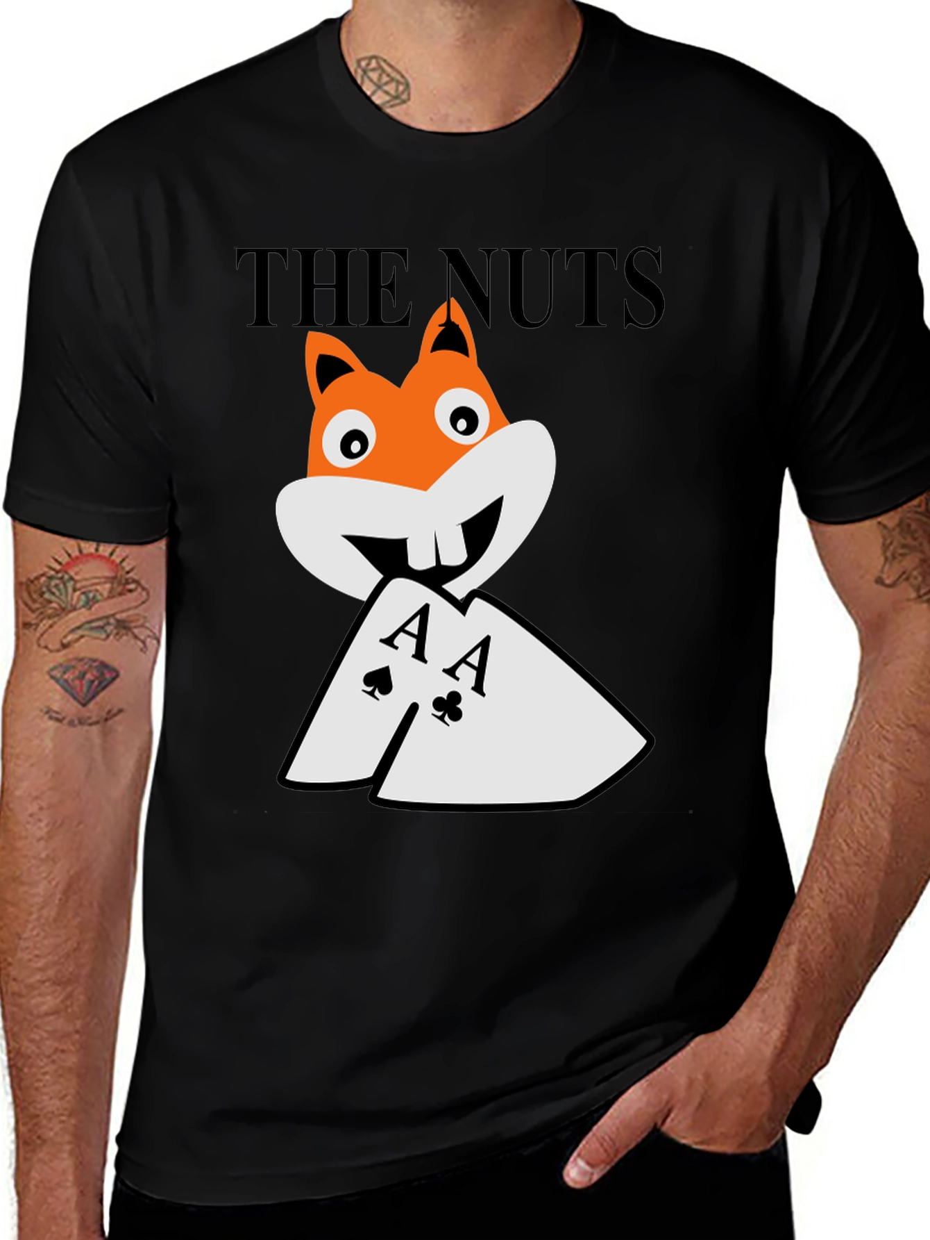 Variant 10 of The Nuts T-Shirt - Poker Aces Funny Graphic Tee