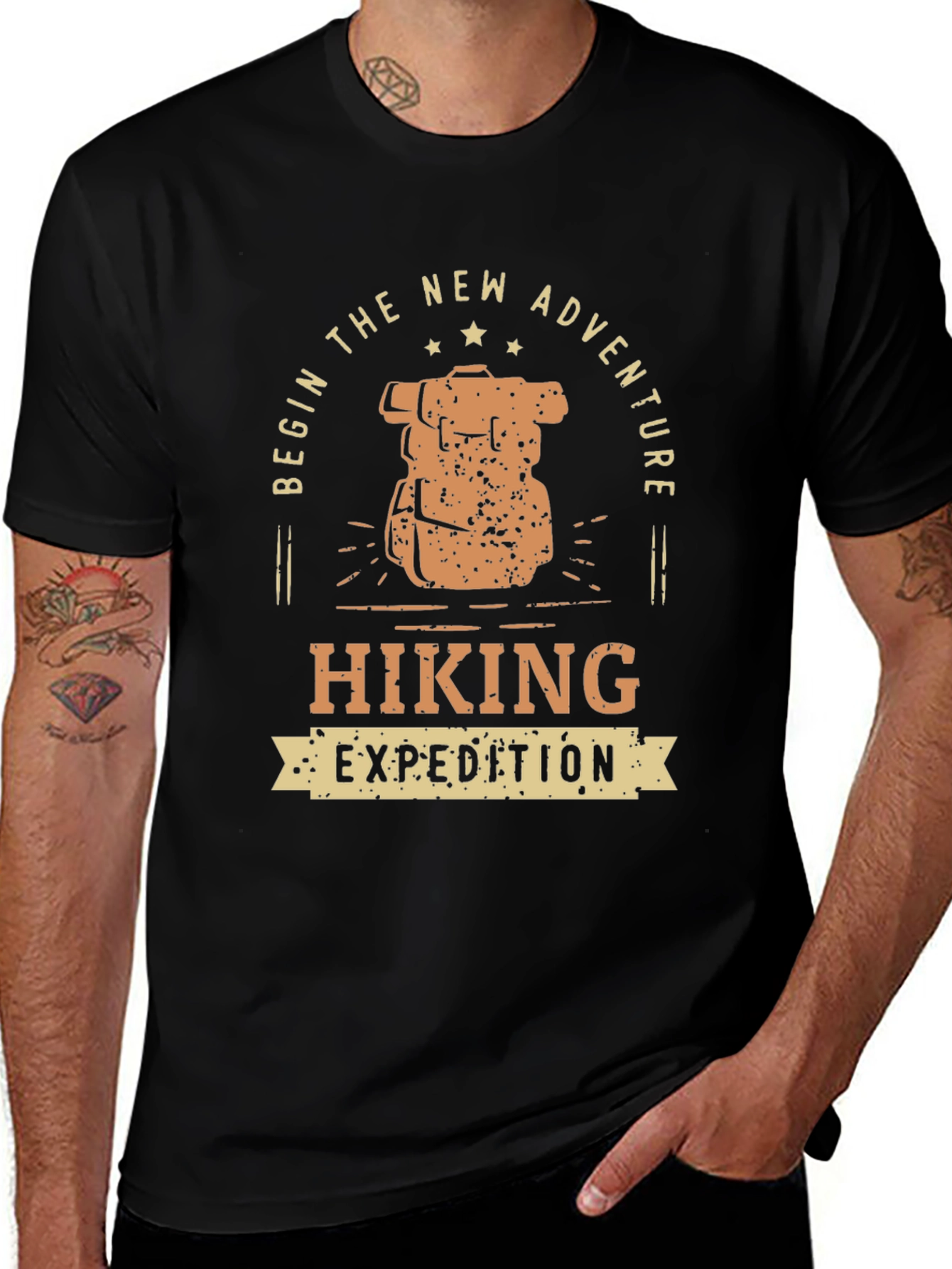 Variant 13 of Hiking Expedition Graphic Tee - Adventure Awaits!