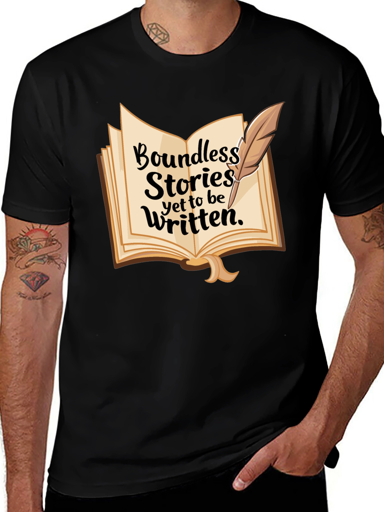 Boundless Stories T-Shirt, Writer's Tee