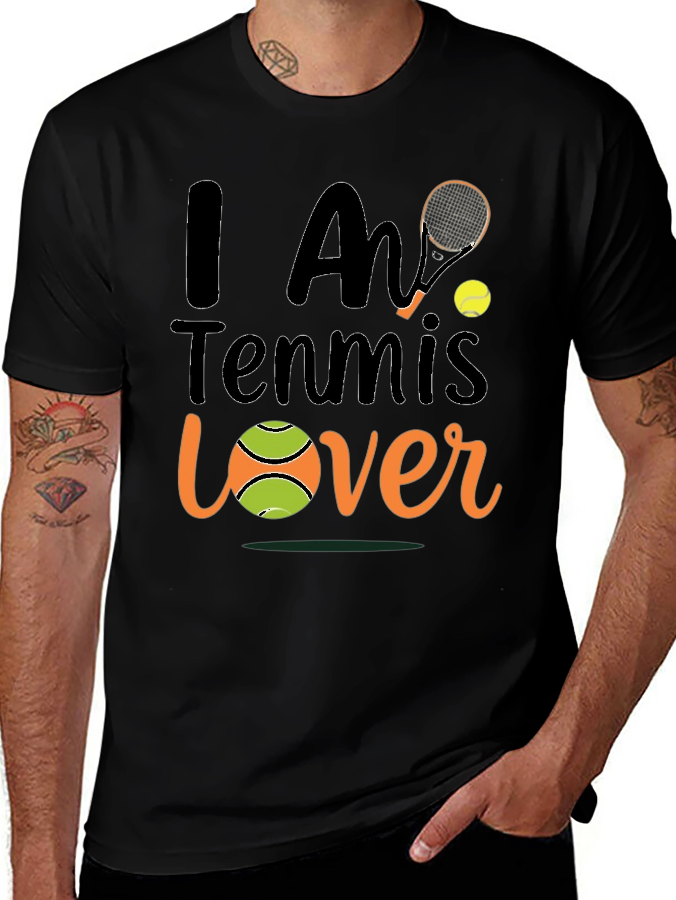 Variant 13 of I am Tennis Lover Graphic T-Shirt