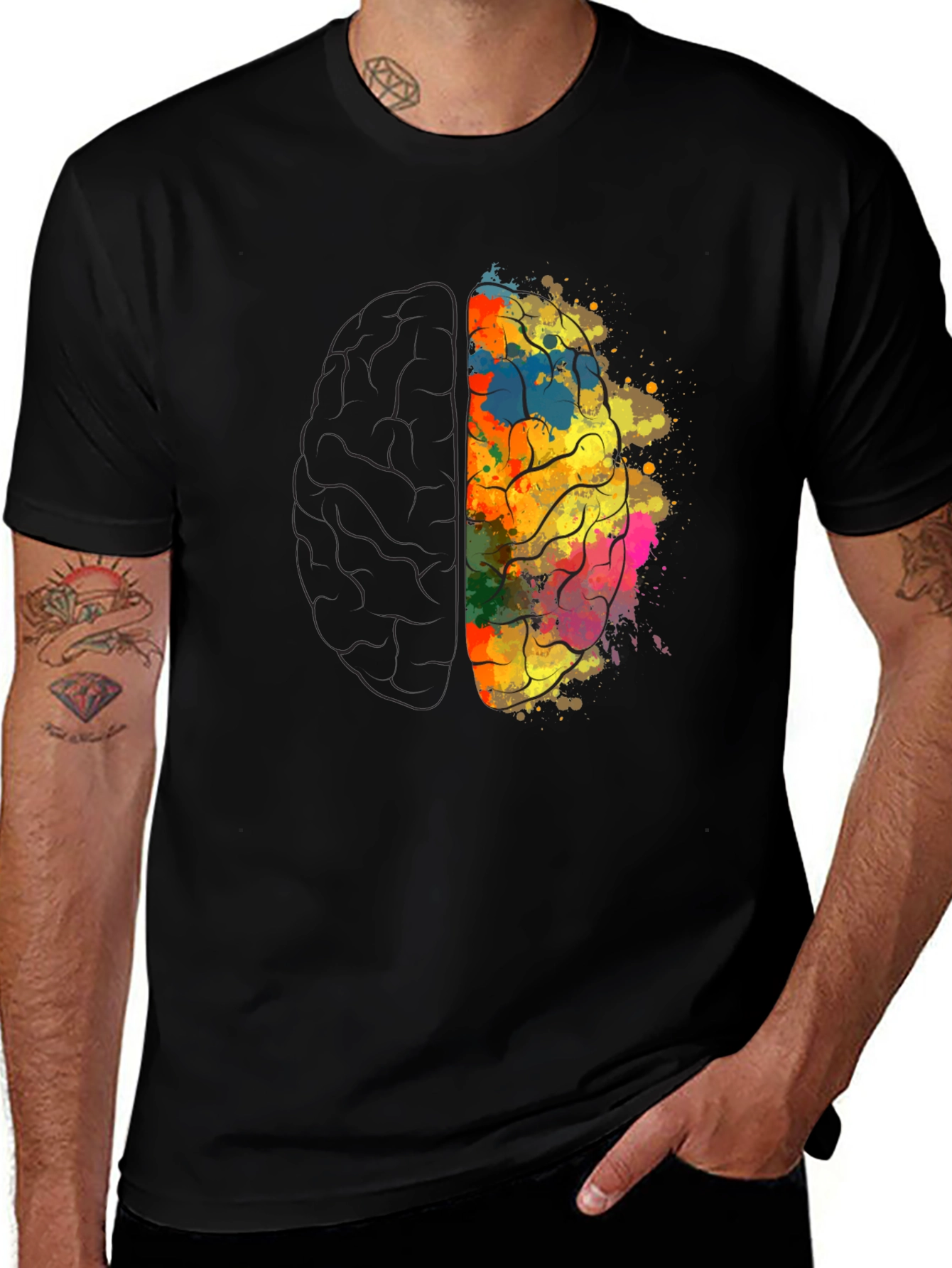 Variant 24 of Brain Power Tee - Creative Mind T-Shirt