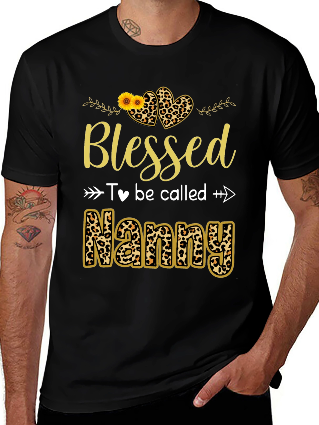 Variant 6 of Blessed To Be Called Nanny Graphic Tee