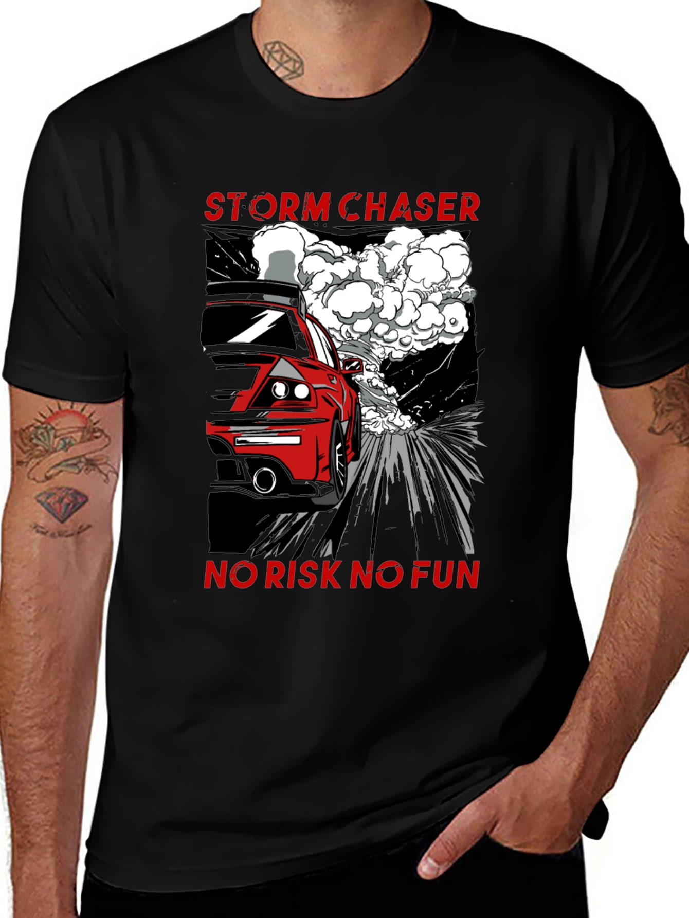 Variant 6 of Storm Chaser T-Shirt - No Risk No Fun