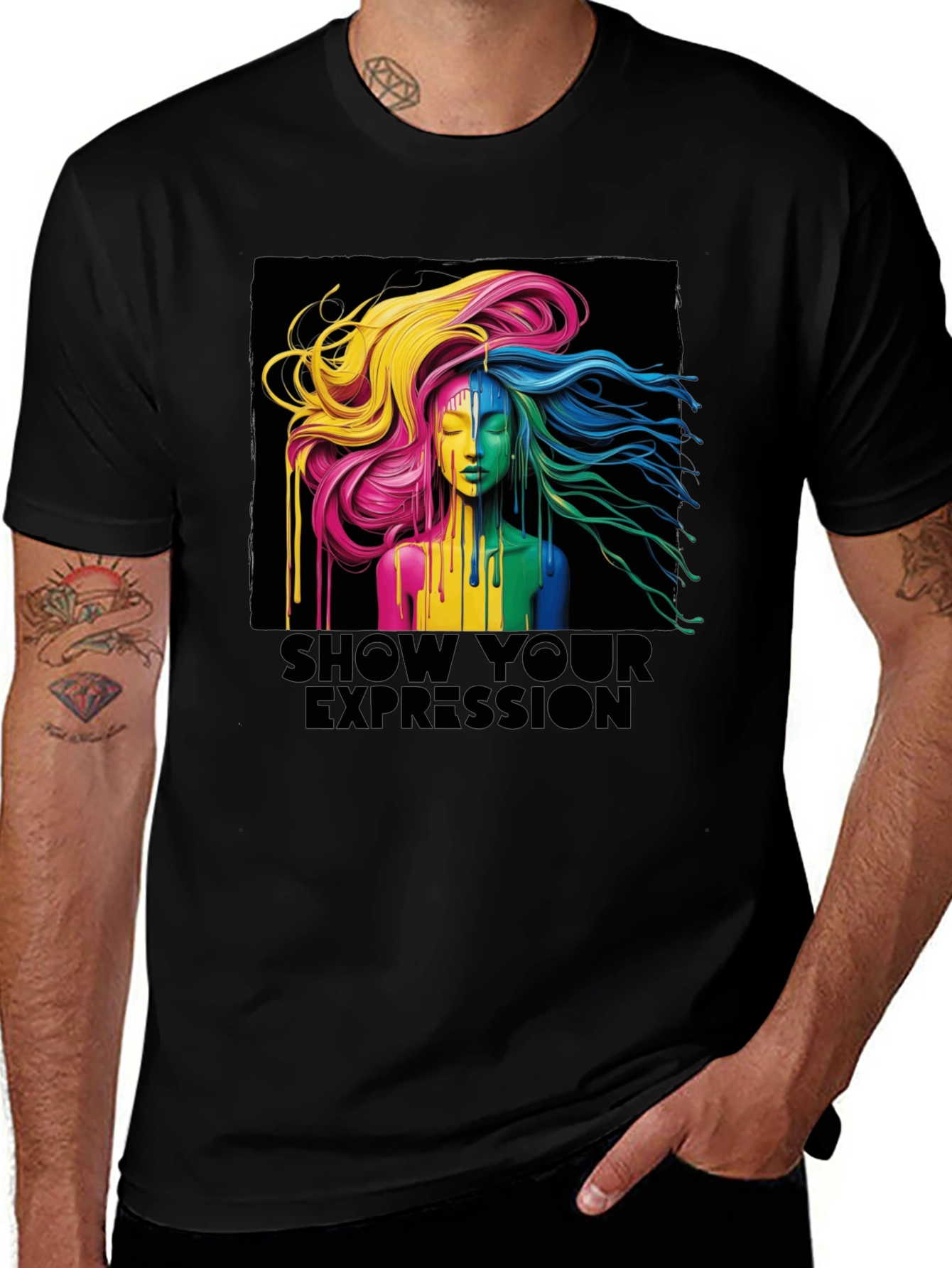 Variant 26 of Expressive Art Tee: Show Your True Colors!