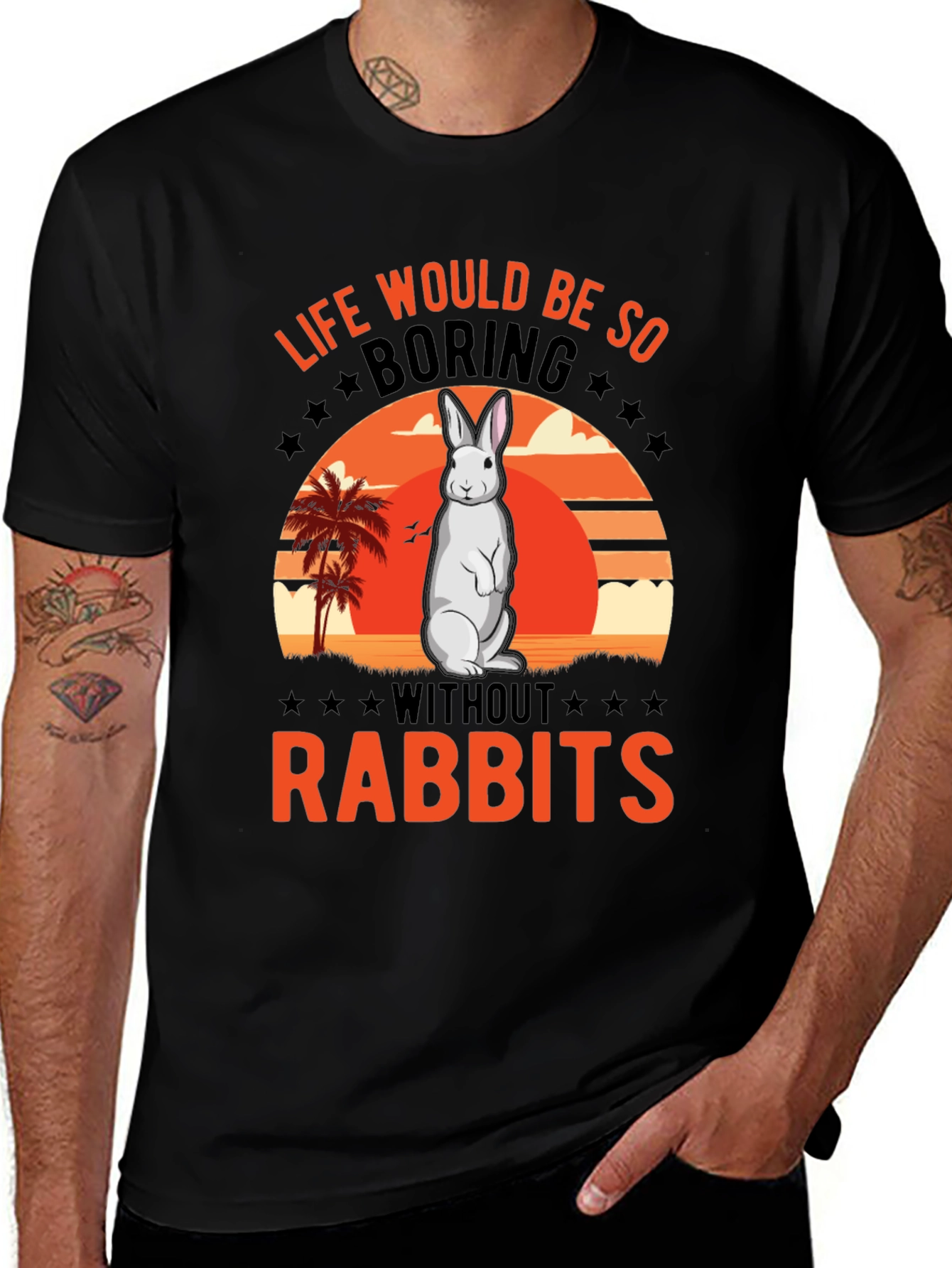 Variant 3 of Rabbit Lover T-Shirt - Life Would Be So Boring