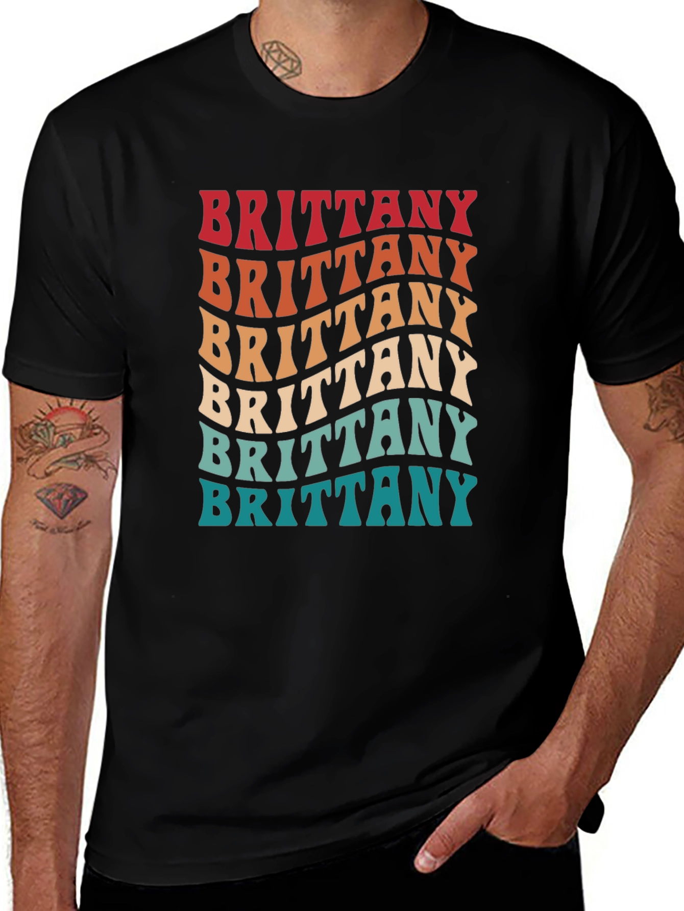 Retro Brittany Name T-Shirt