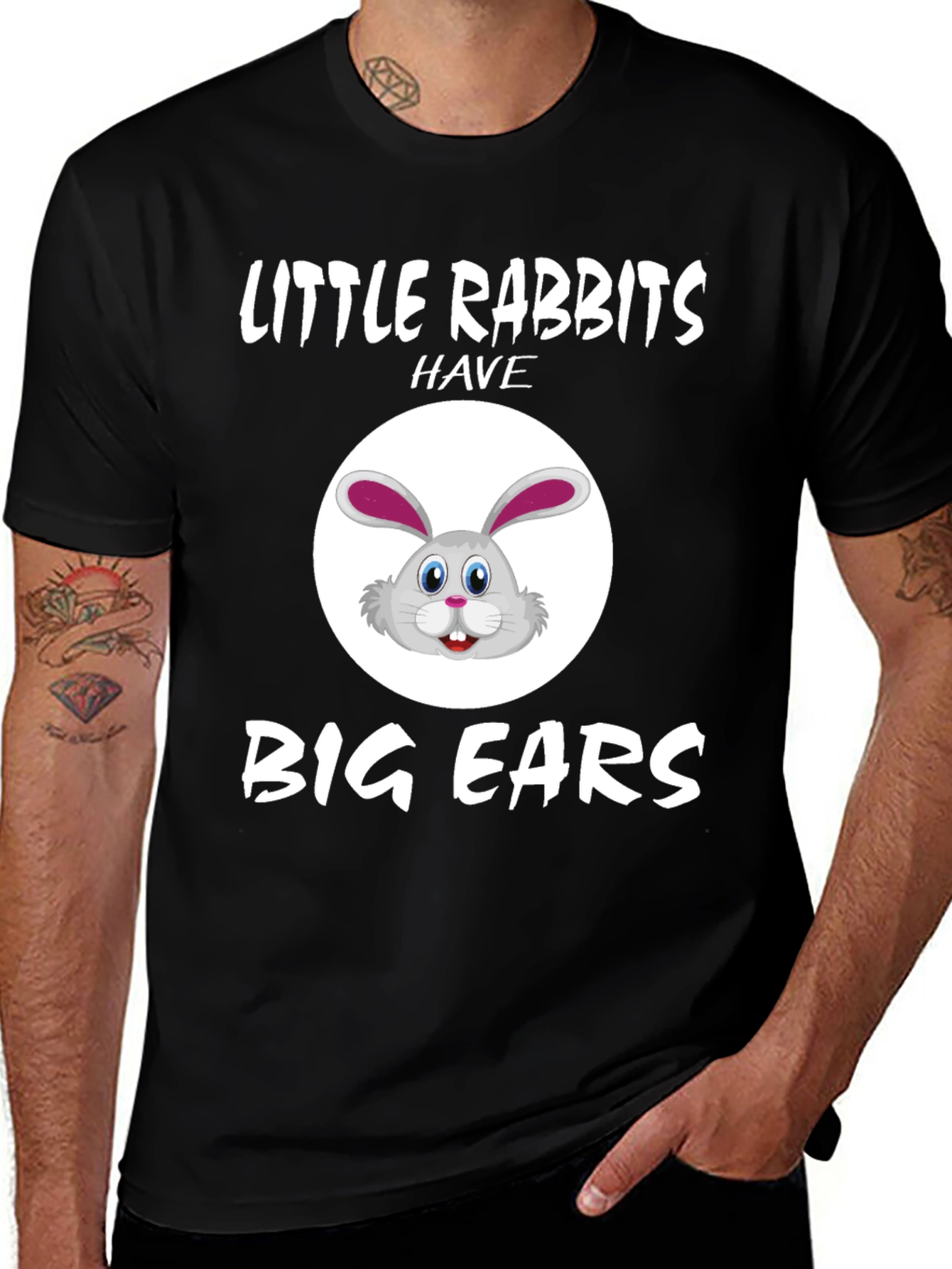 Variant 24 of Little Rabbits Big Ears Graphic Tee