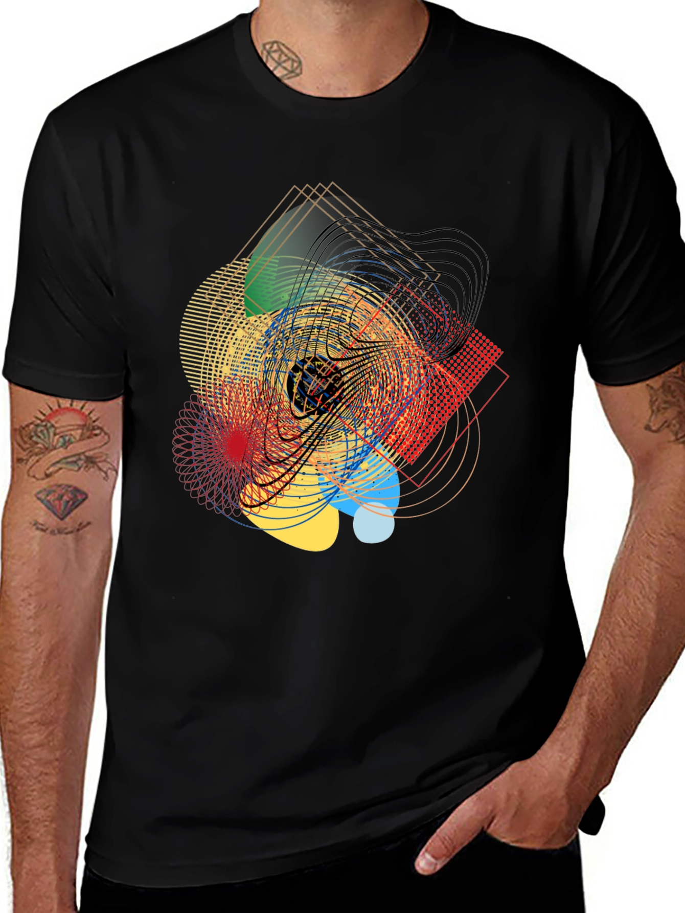 Variant 27 of Abstract Graphic Black T-Shirt