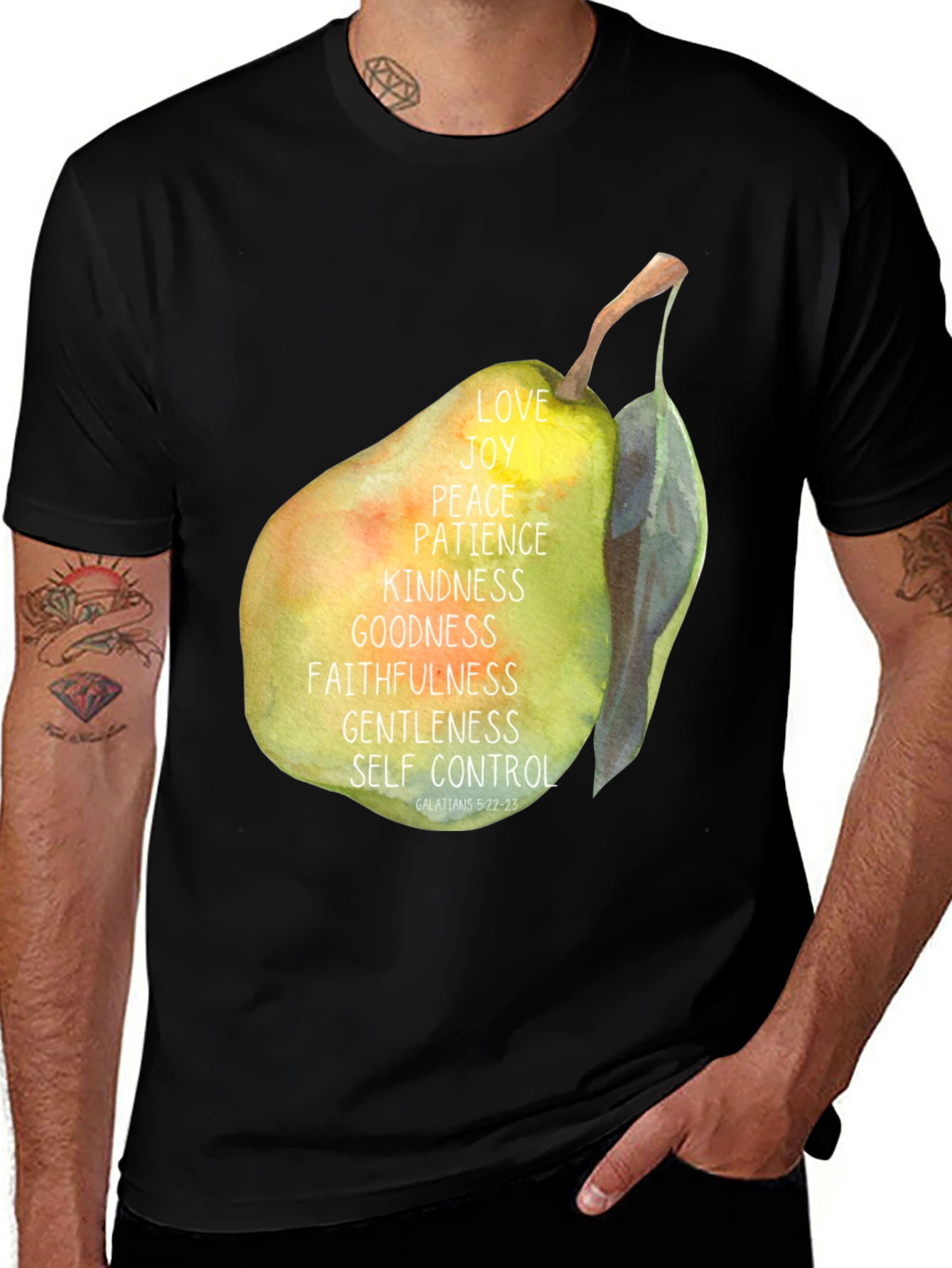 Fruit of the Spirit Pear Graphic T-Shirt