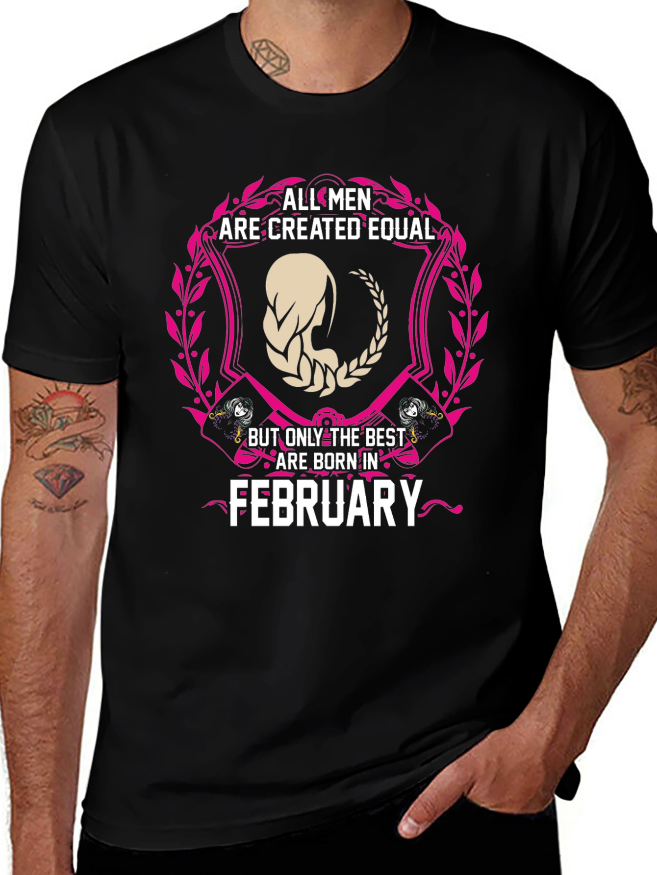 Variant 12 of All Men Created Equal Best Born in February T-Shirt