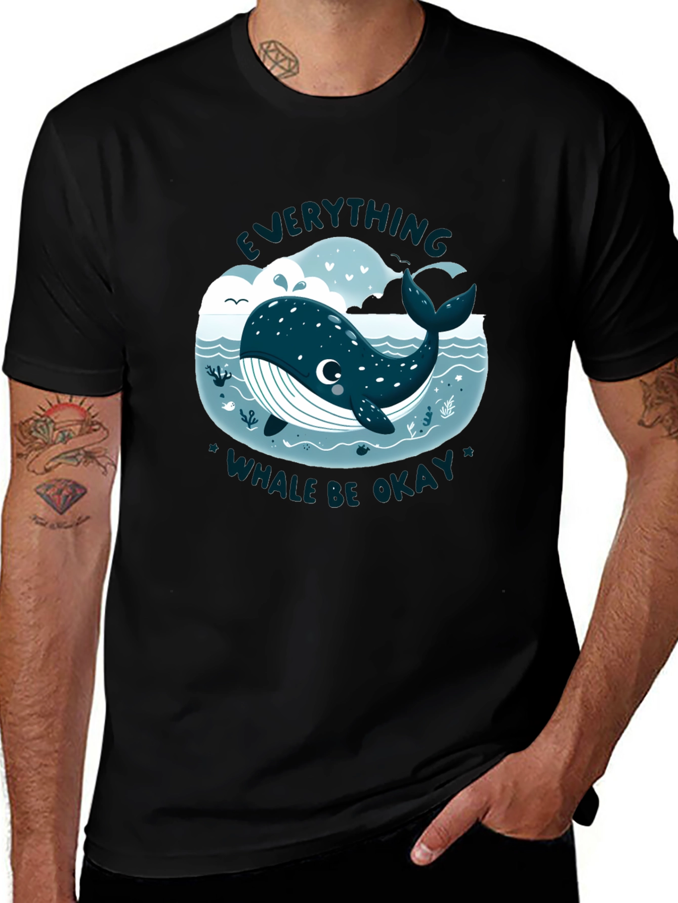 Variant 9 of Everything Whale Be Okay T-Shirt
