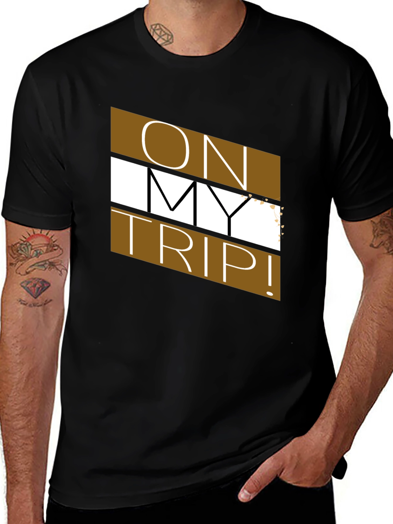 Variant 26 of On My Trip Graphic T-Shirt - Casual Style