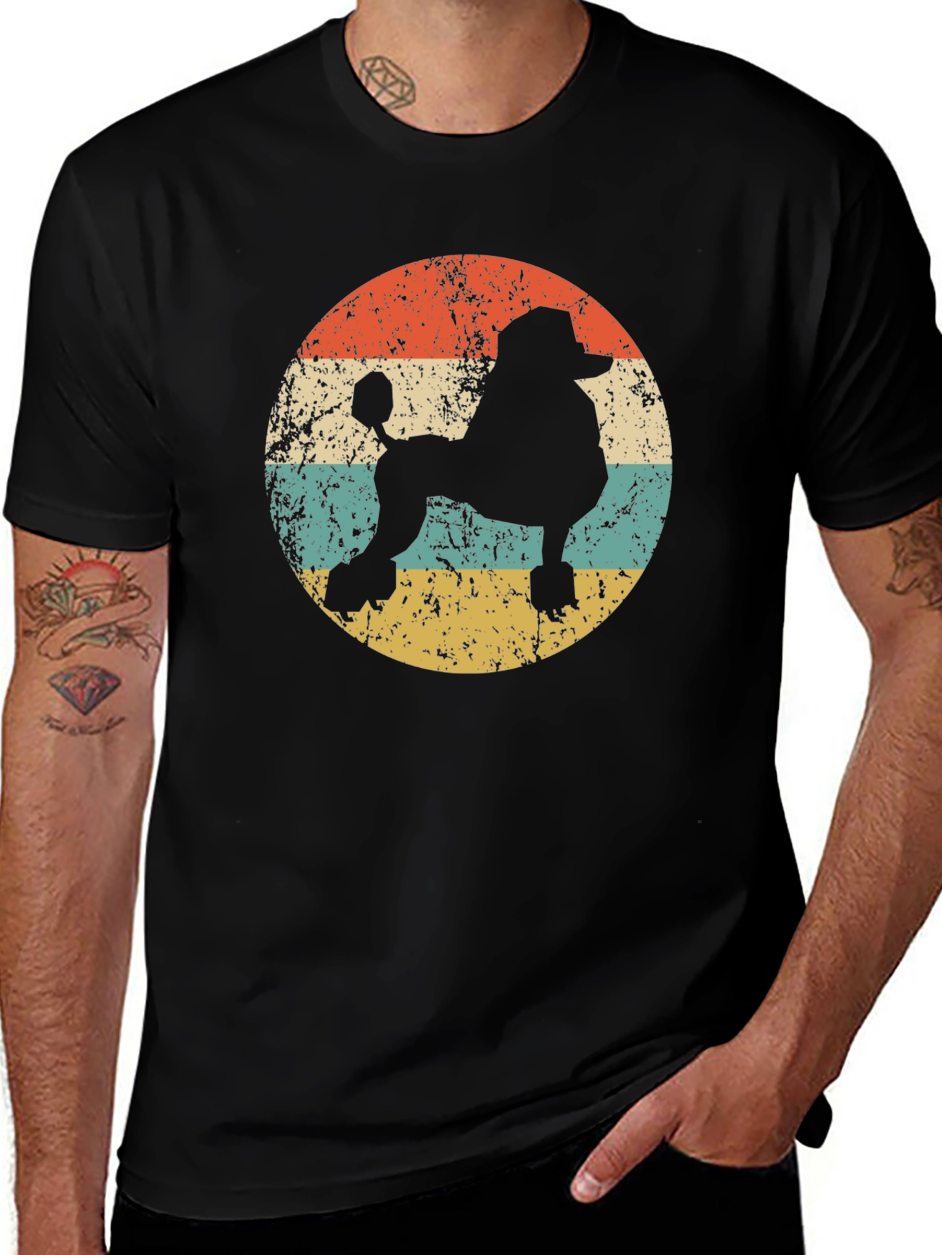 Variant 22 of Retro Poodle Silhouette T-Shirt