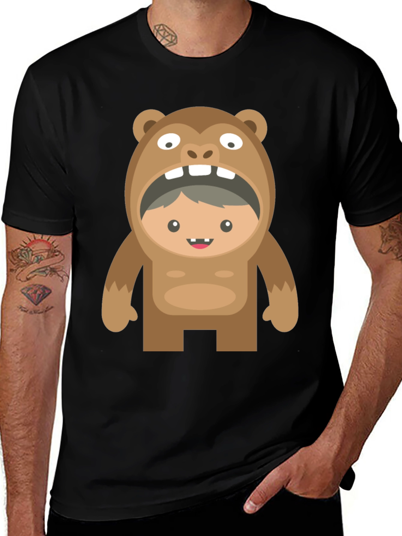 Variant 11 of Bear Costume Boy T-Shirt - Funny Graphic Tee