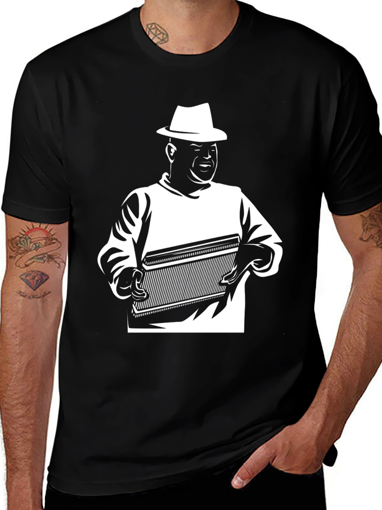 Variant 5 of Cool Graphic Tee - Accordion Player
