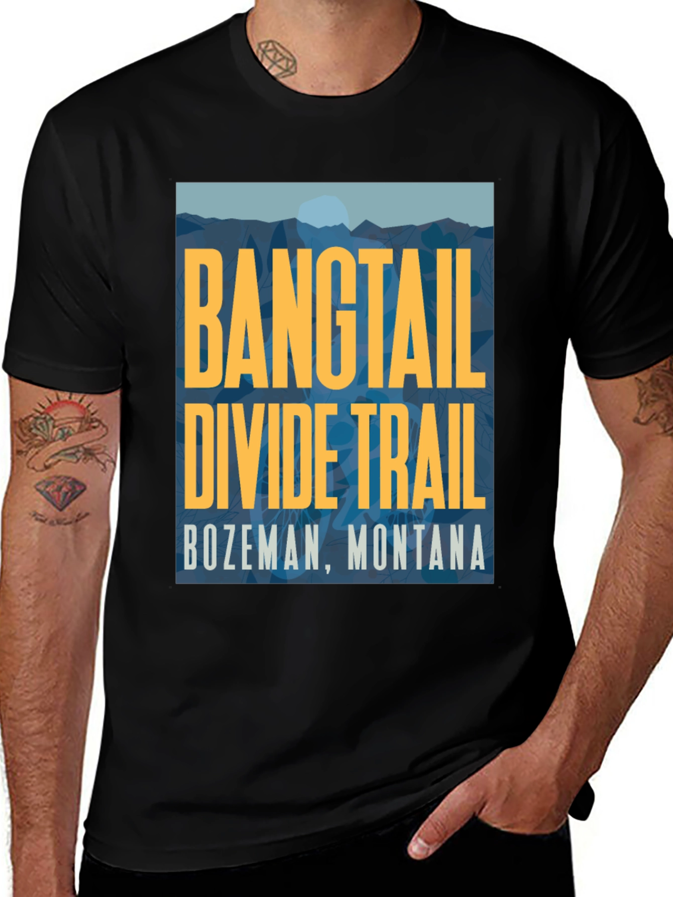 Variant 29 of Bangtail Divide Trail Graphic Tee - Bozeman, Montana