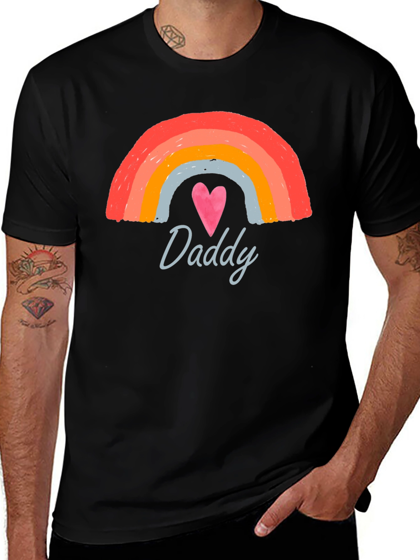 Daddy Rainbow T-Shirt - Cute & Stylish Dad Tee