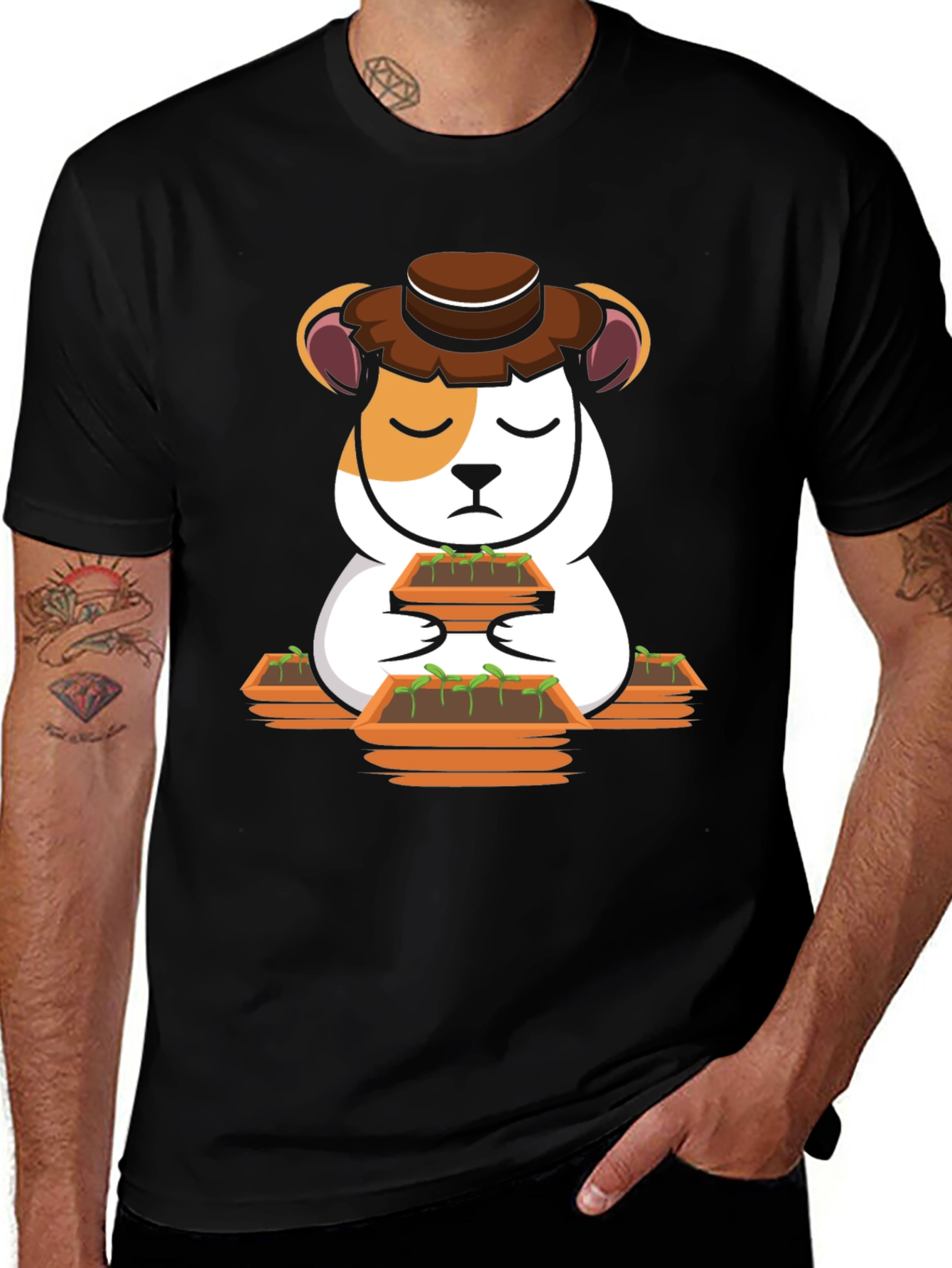 Variant 18 of Funny Guinea Pig Gardener T-Shirt