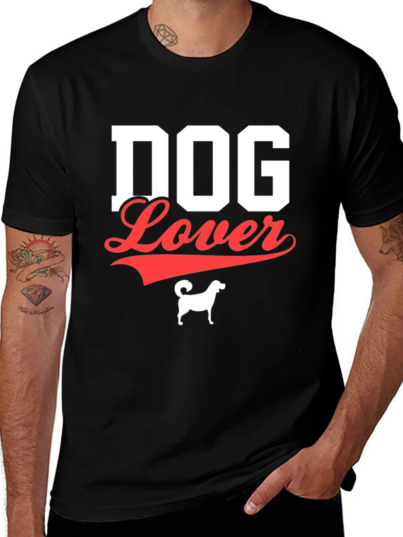 Variant 26 of Dog Lover Graphic Tee - Stylish & Comfortable!
