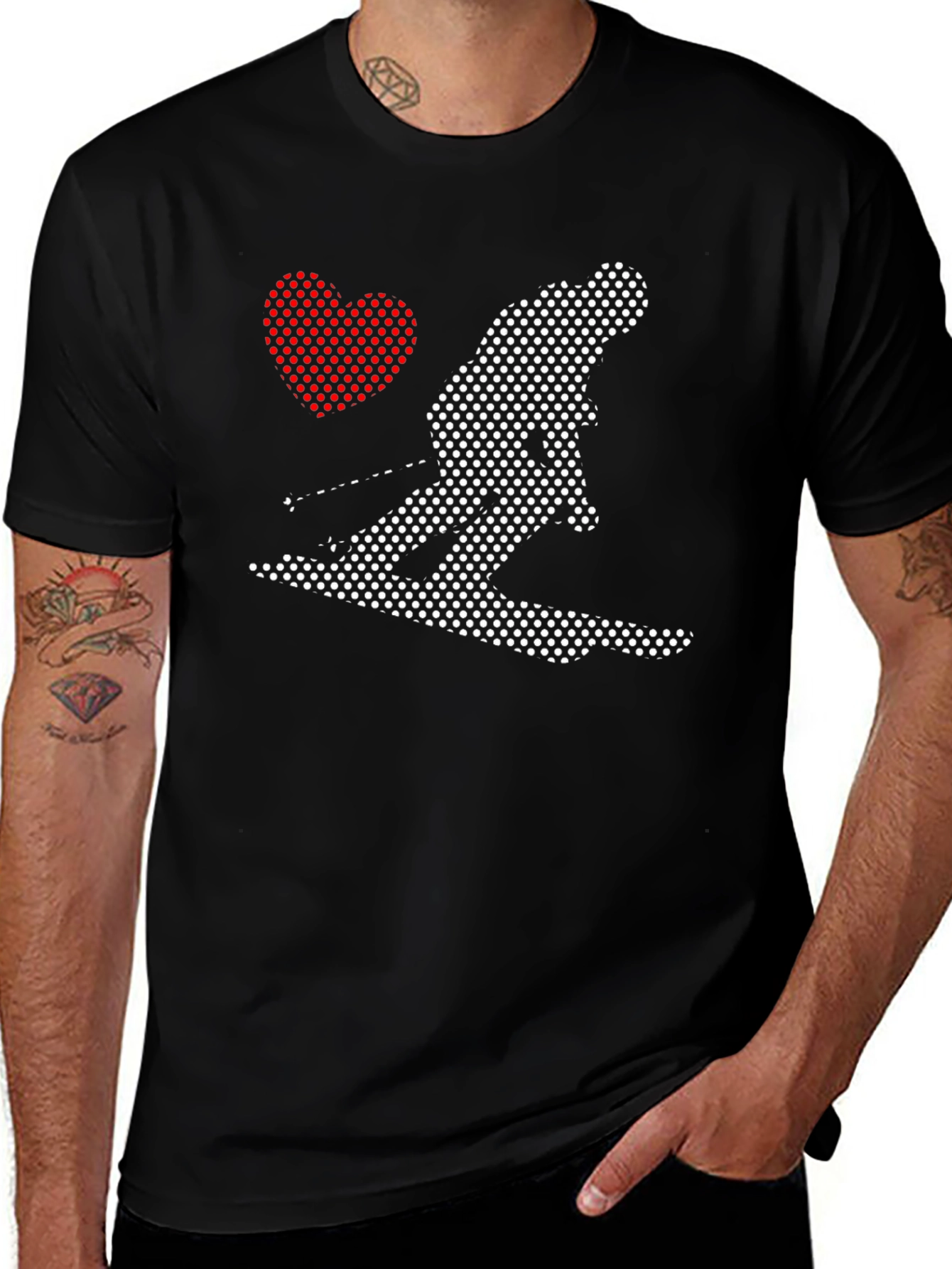 Variant 21 of I Love Skiing T-Shirt