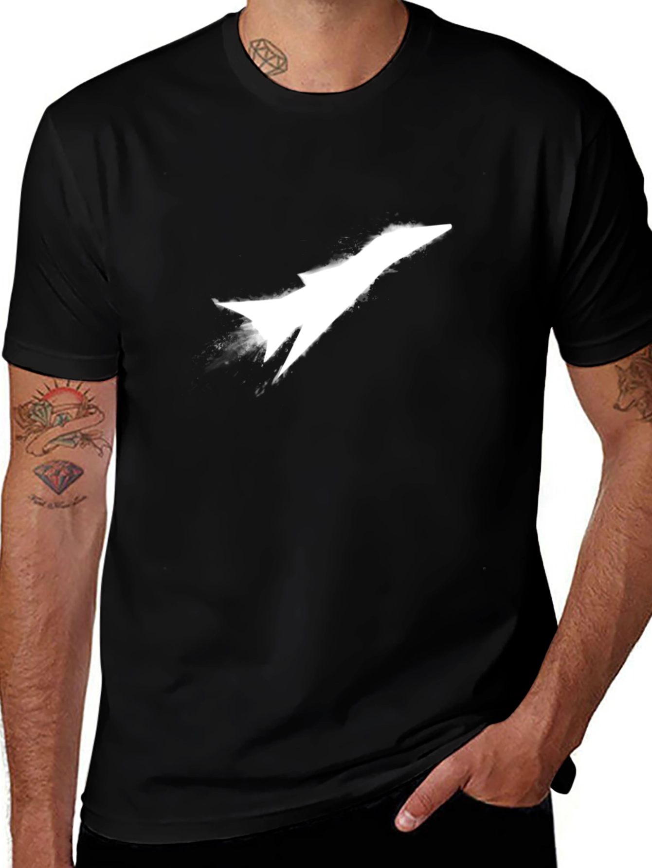 Variant 26 of Jet Stream T-Shirt - Graphic Tee, Modern Design