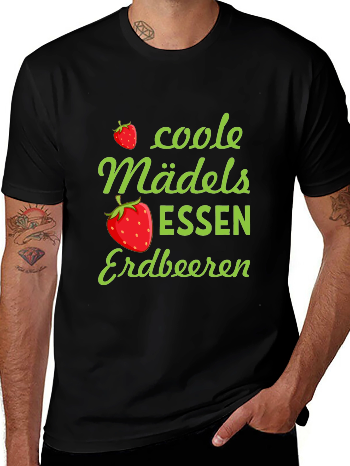 Variant 29 of Coole Mädels Essen Erdbeeren Graphic T-Shirt