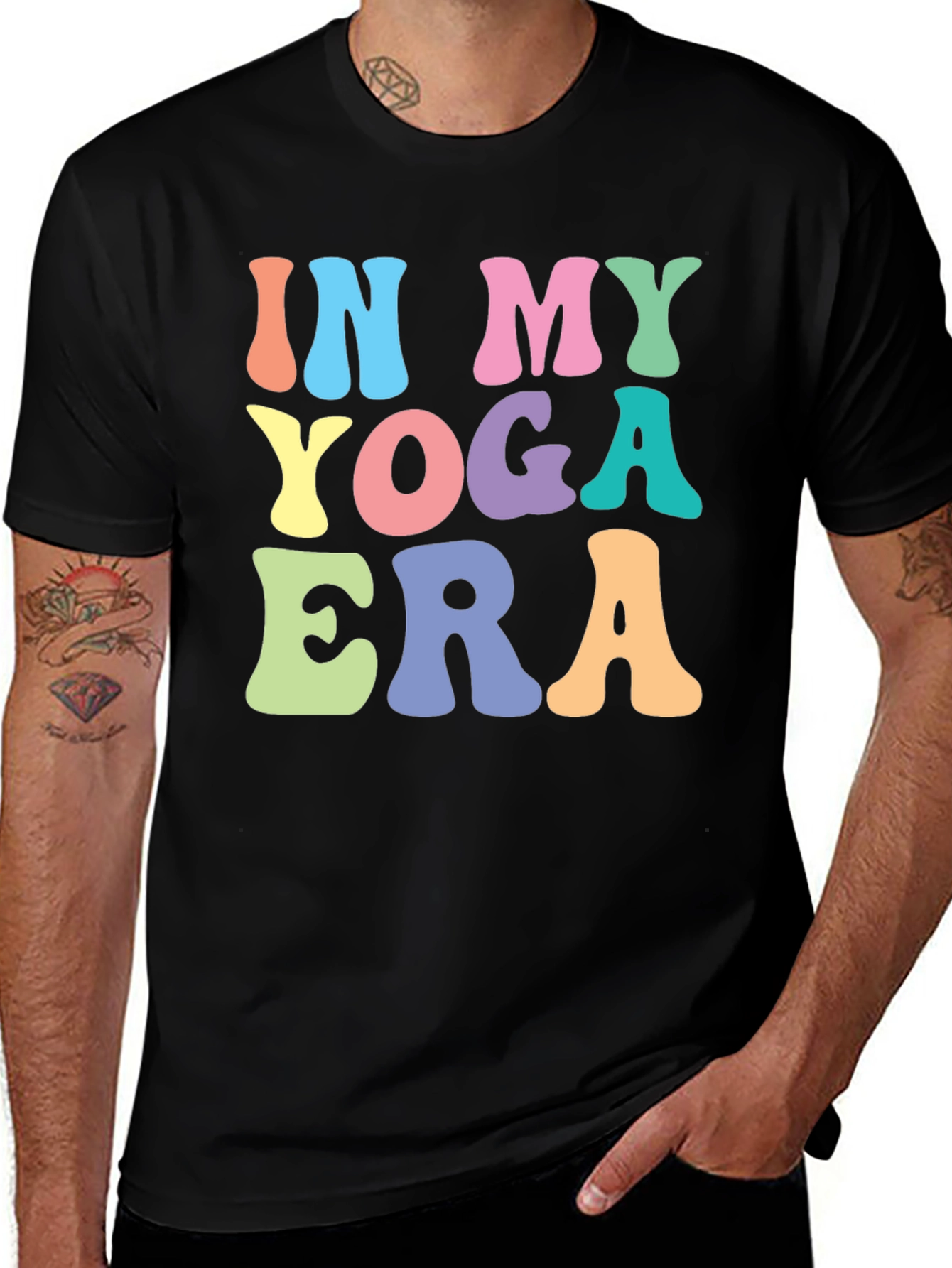 Variant 4 of In My Yoga Era T-Shirt - Black Graphic Tee