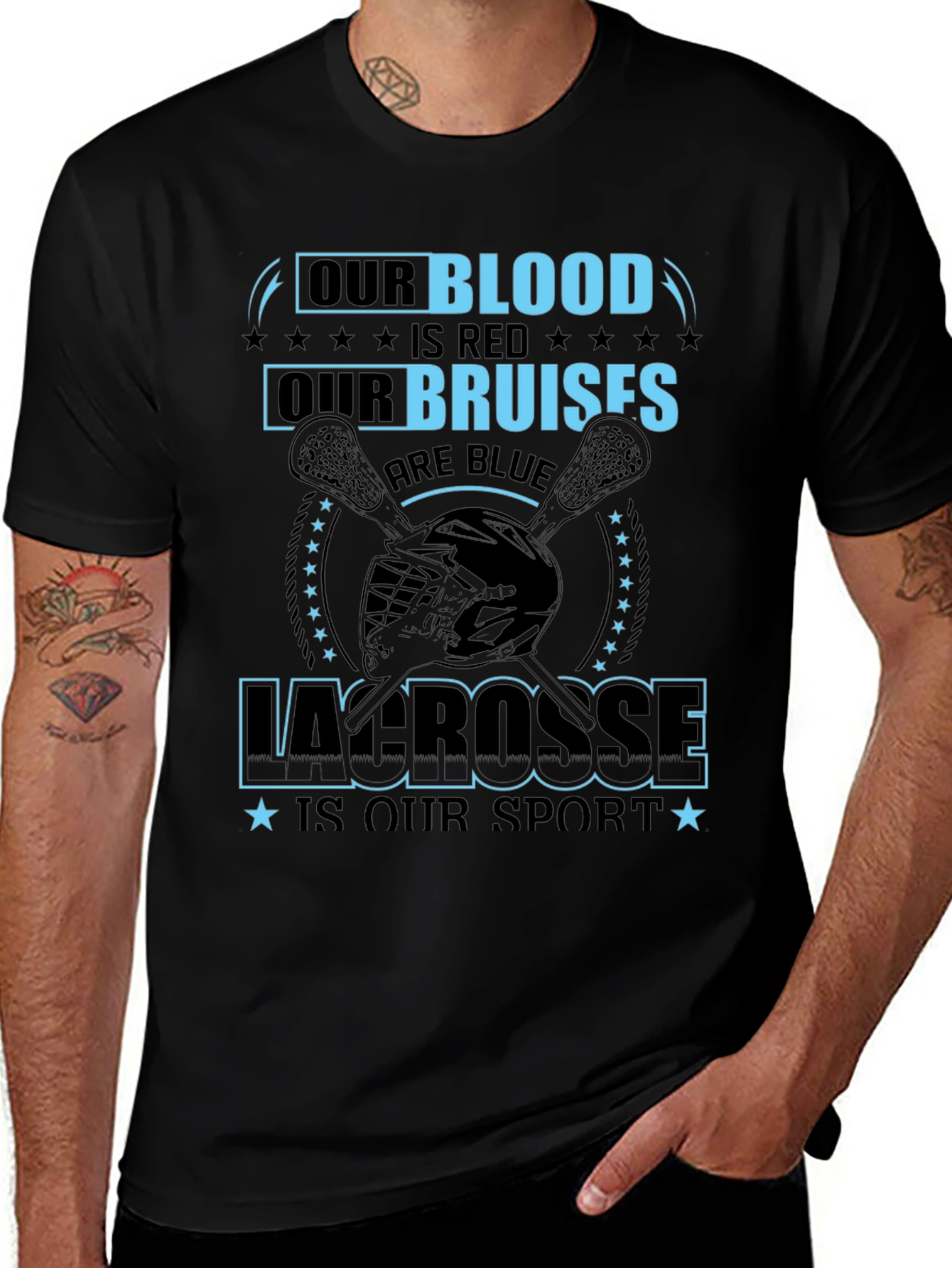 Variant 4 of Lacrosse Blood & Bruises T-Shirt