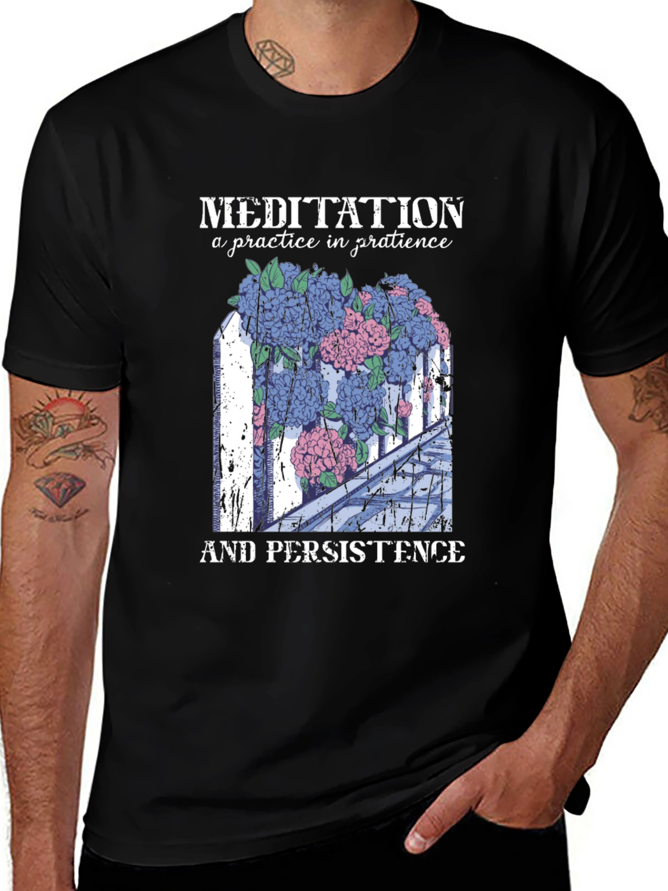 Variant 10 of Meditation & Persistence Graphic Tee - Unisex