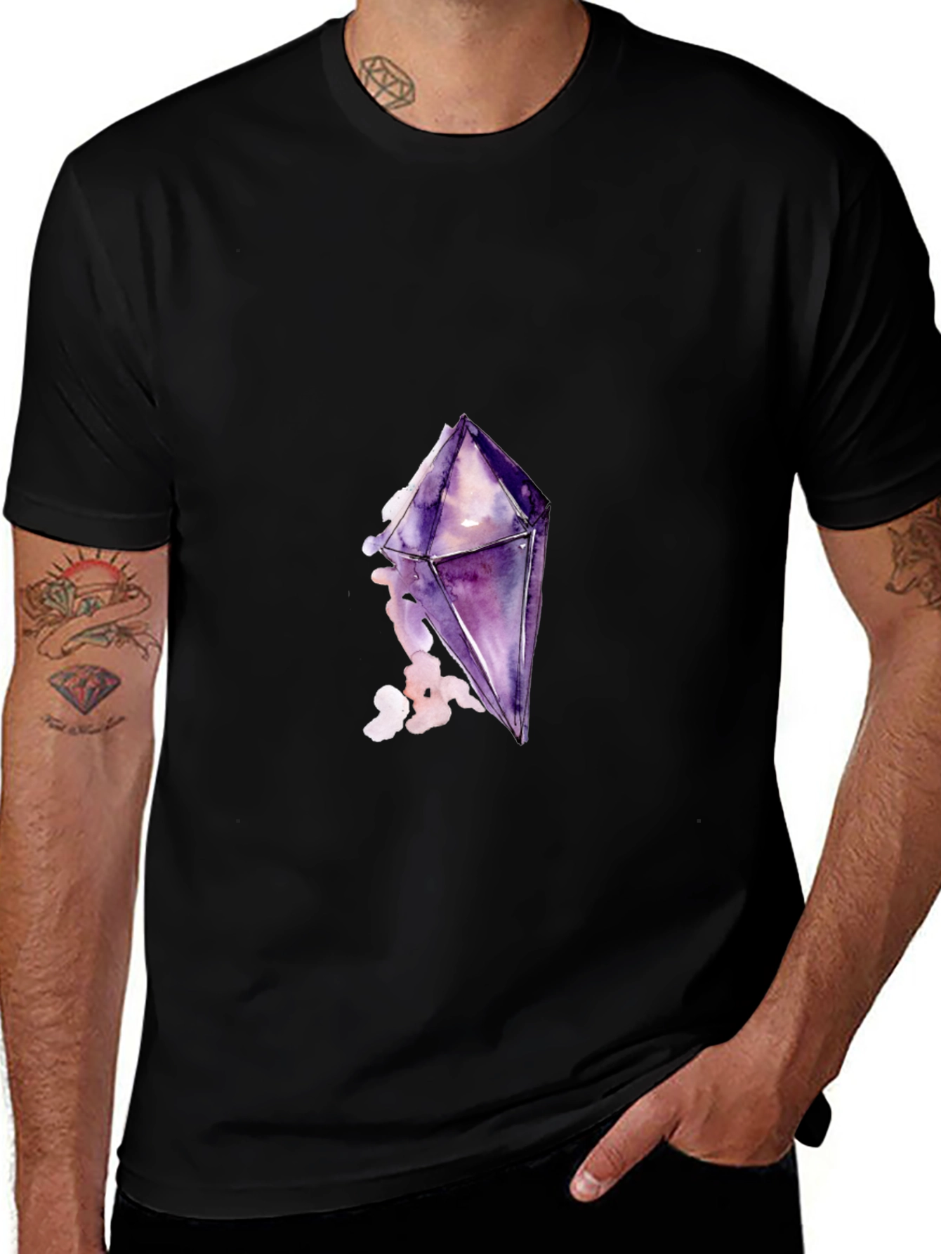 Variant 27 of Crystal Graphic Black T-Shirt