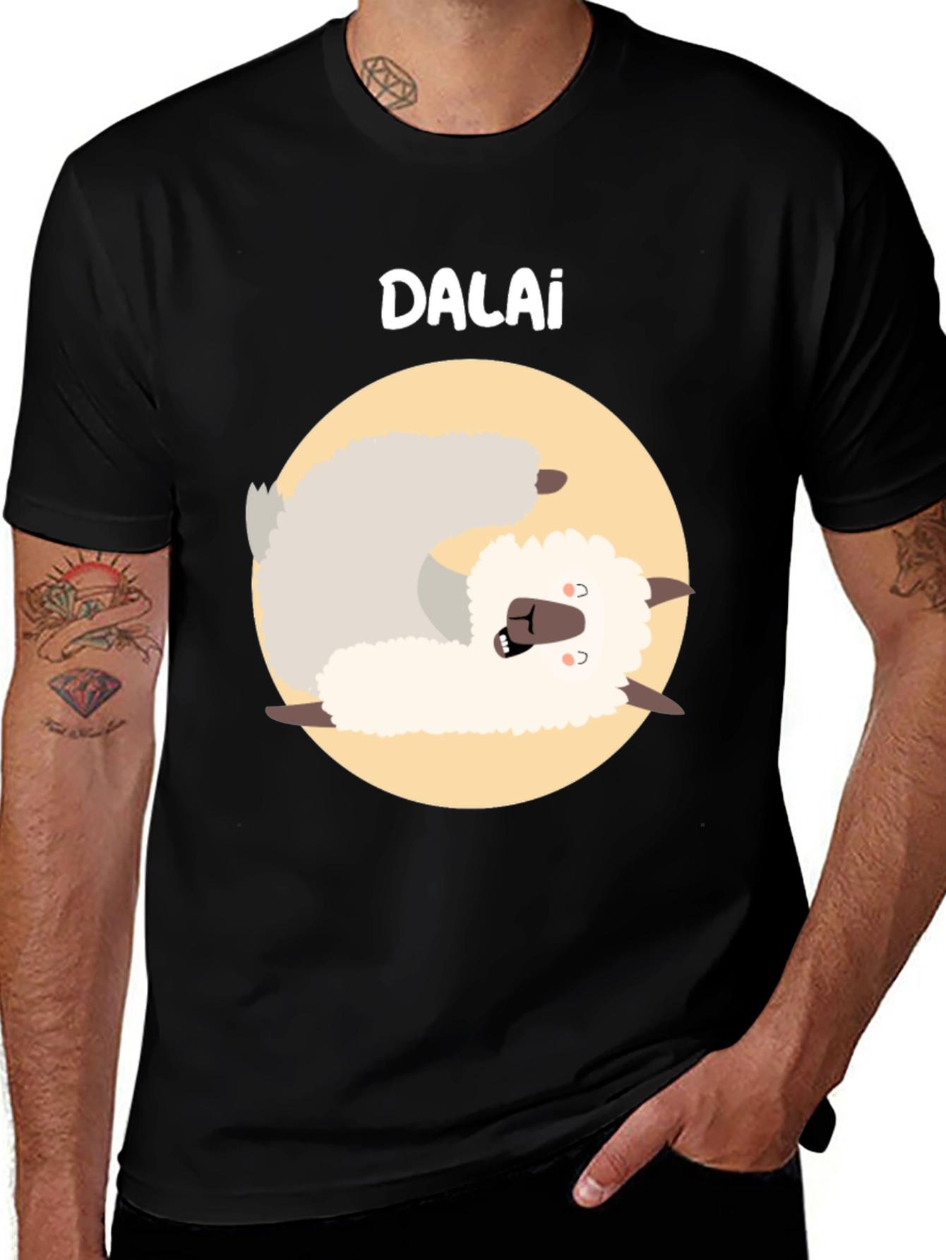 Variant 14 of Dalai Llama Funny T-Shirt - Soft Cotton Blend