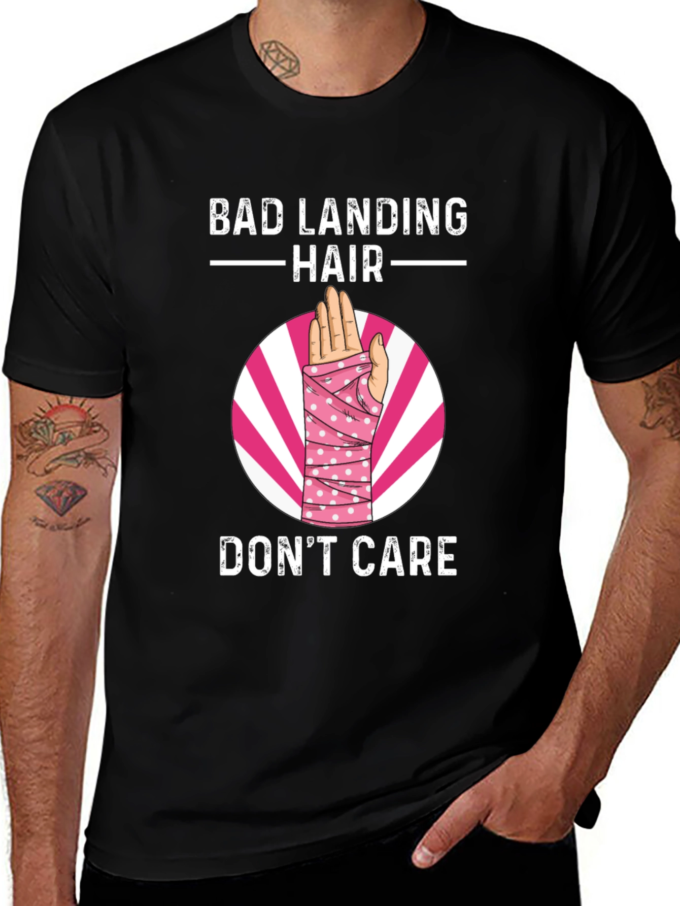 Variant 7 of Bad Landing Hair Don't Care T-Shirt