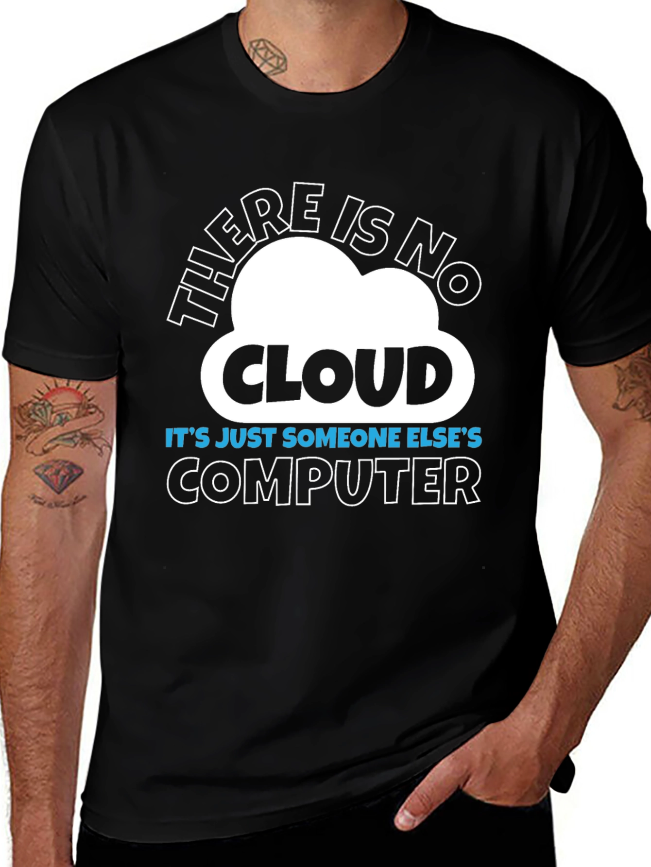There Is No Cloud Funny IT T-Shirt